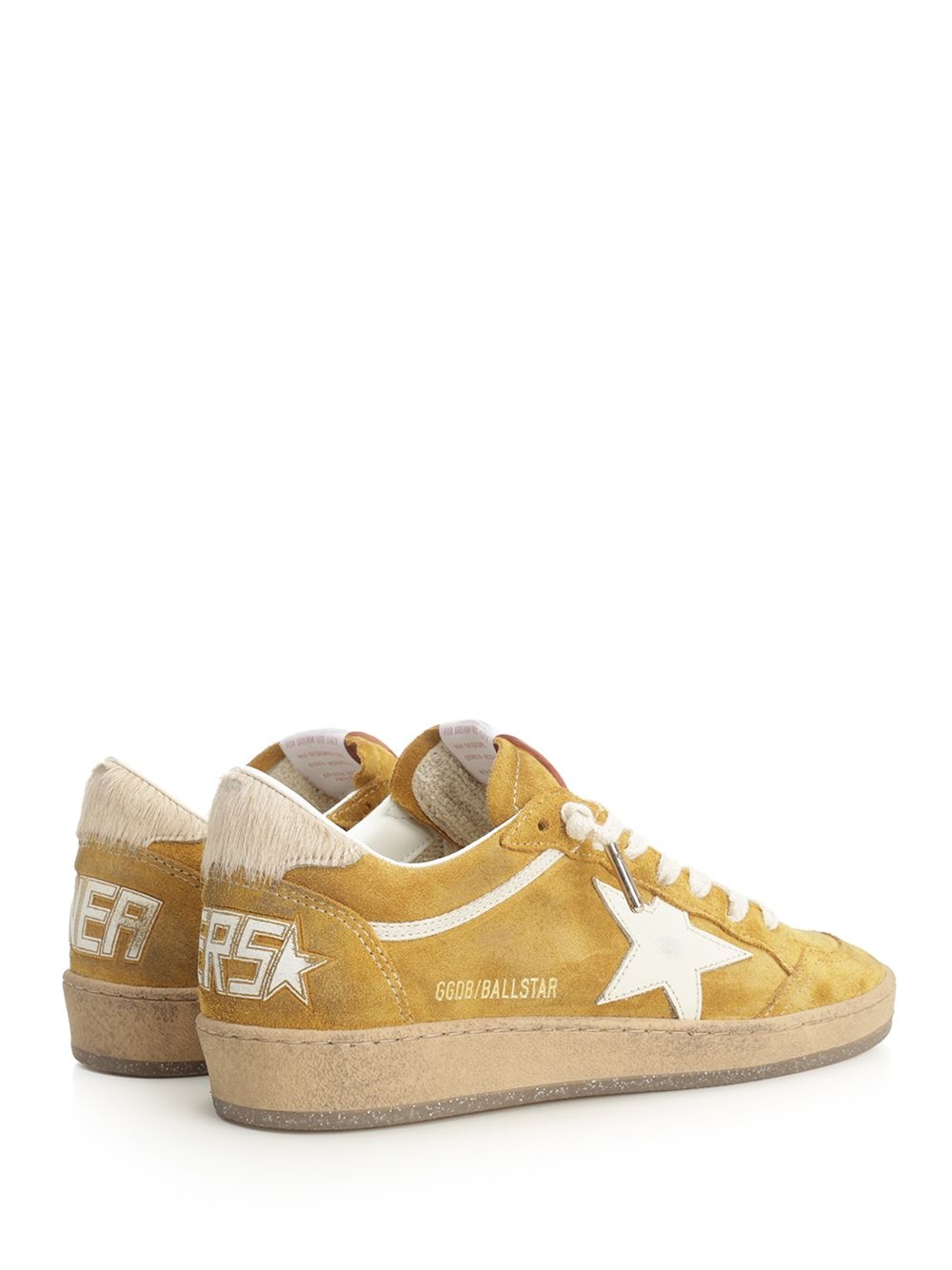 Ballstar Suede Upper Leather Star Horsy Heel Sneakers Multicolor - 3
