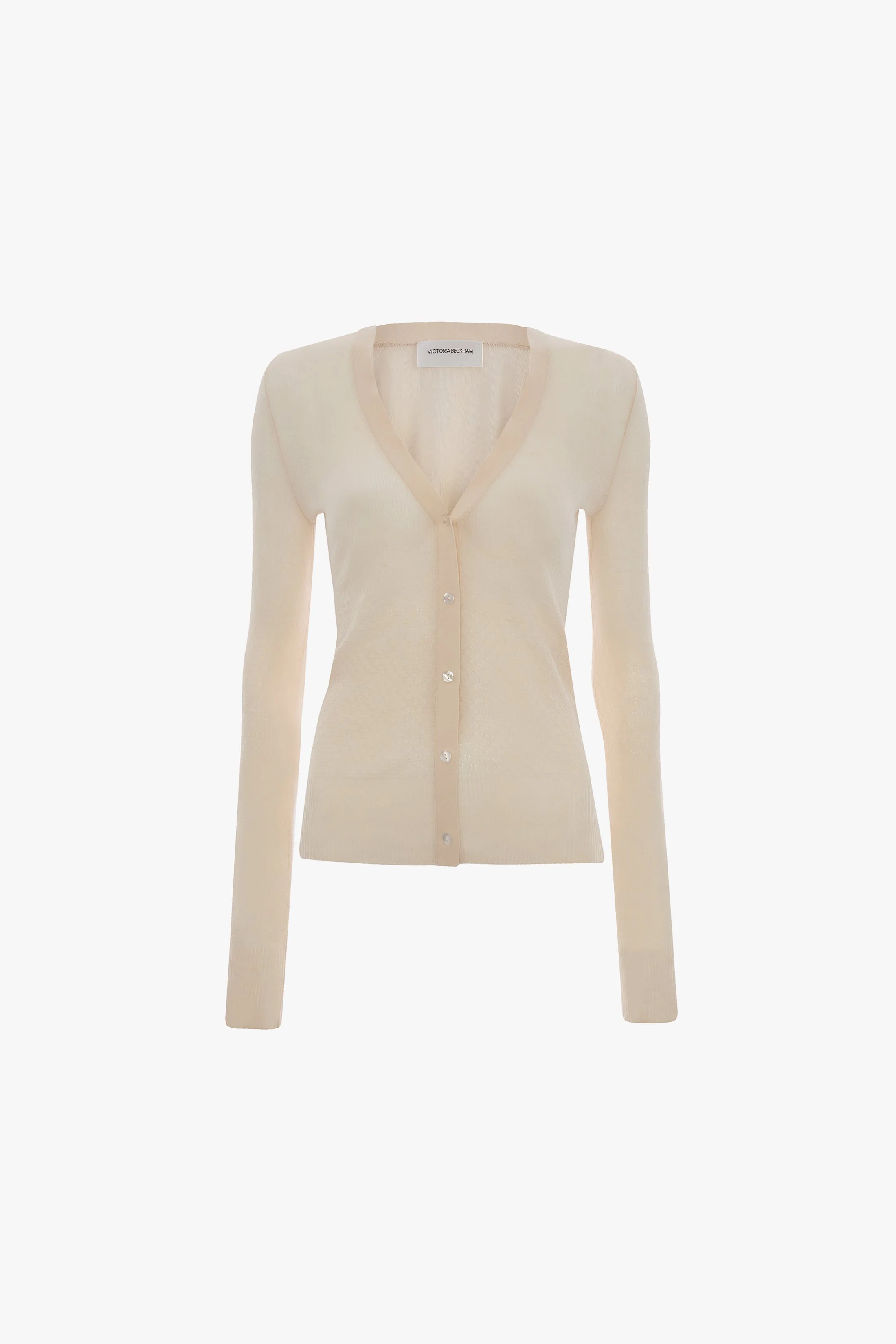 Cardigan In Pale Rose - 1