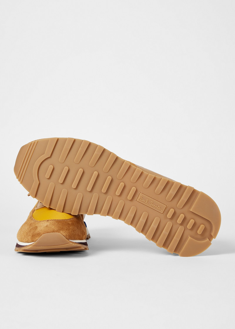Paul Smith Tan and Yellow 'Velo' Trainers outlook