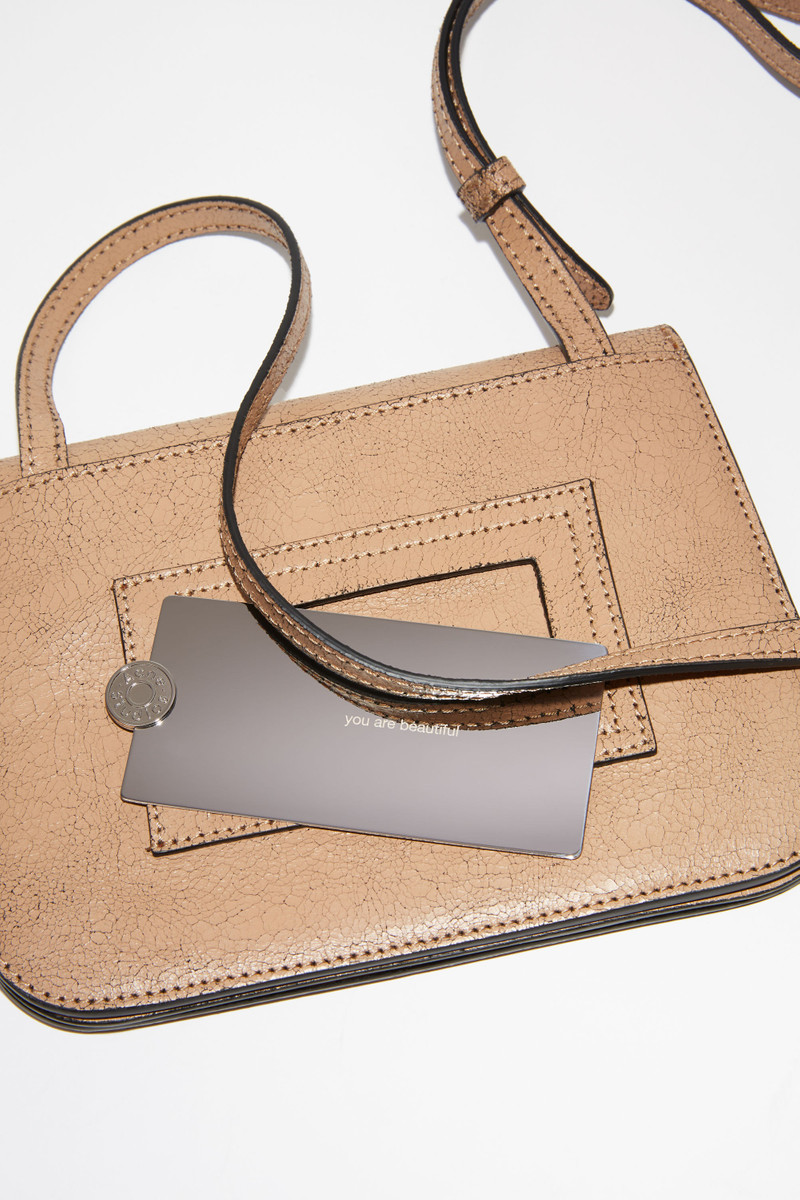 Platt crossbody bag - Dark beige 7