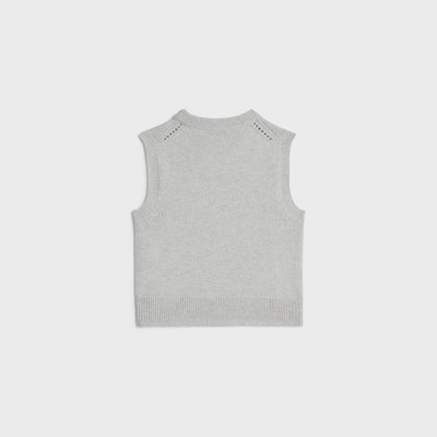 CELINE Triomphe tank top in heritage cashmere outlook