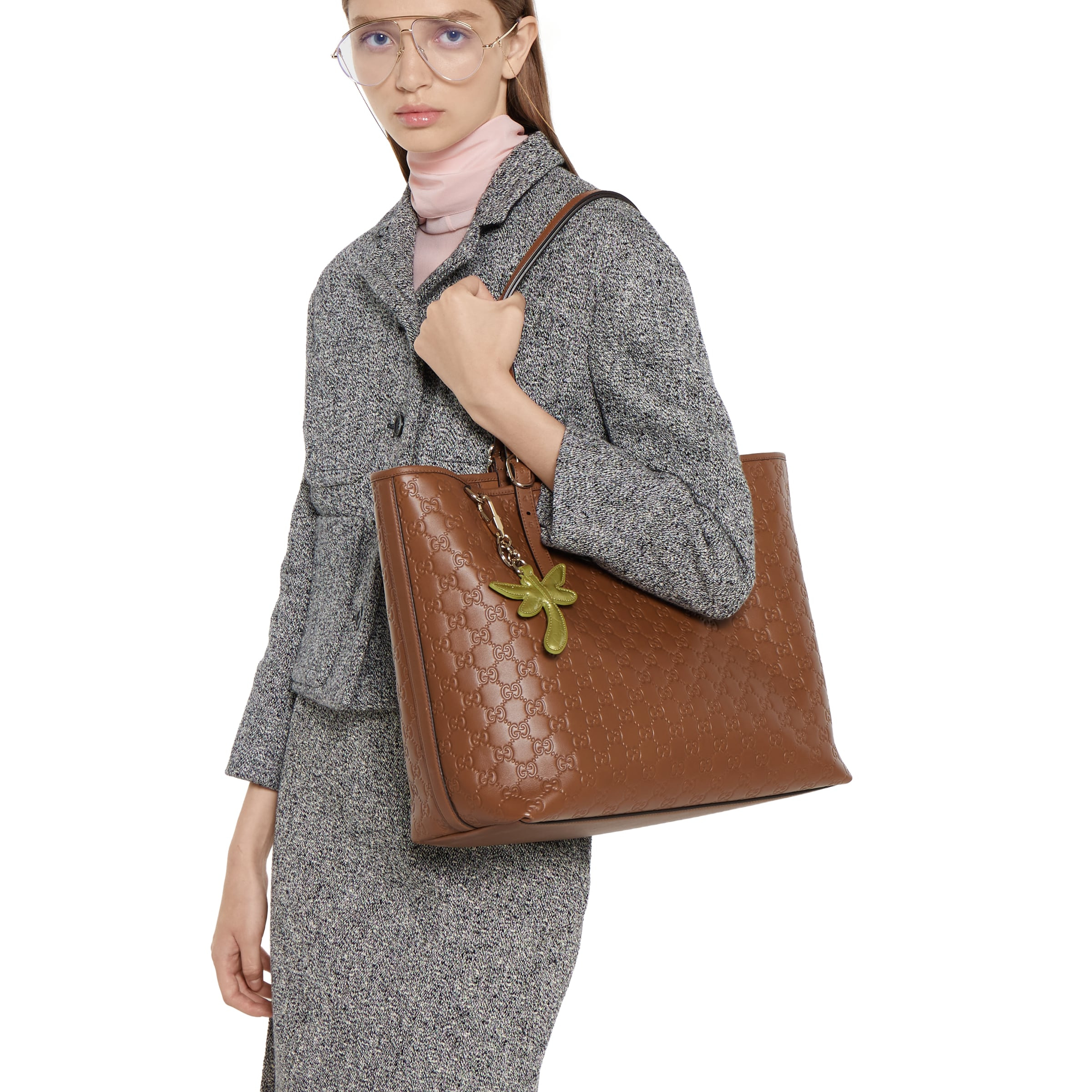 GG Emblem large tote bag - 3