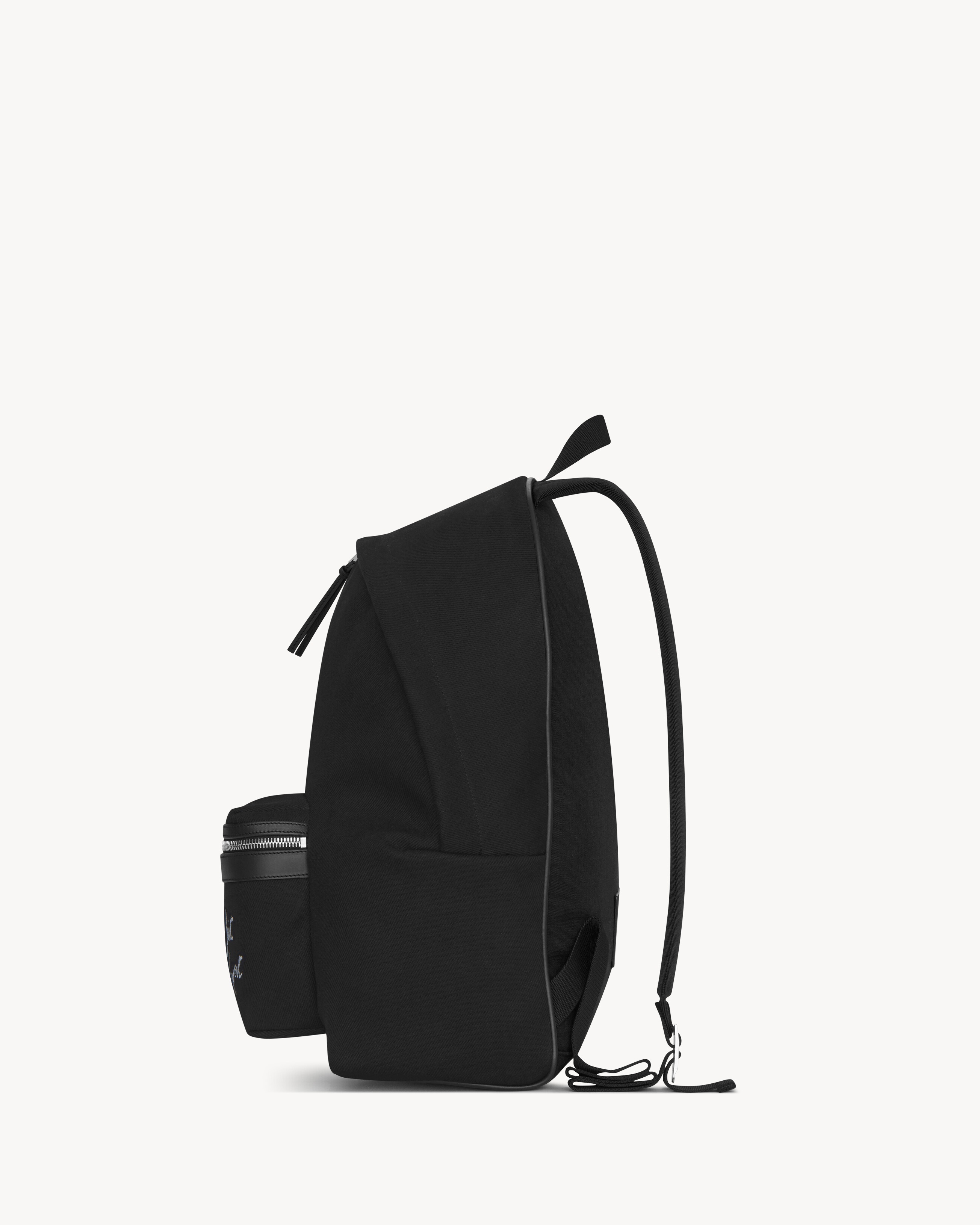 SAINT LAURENT EMBROIDERED CITY BACKPACK IN CANVAS - 3