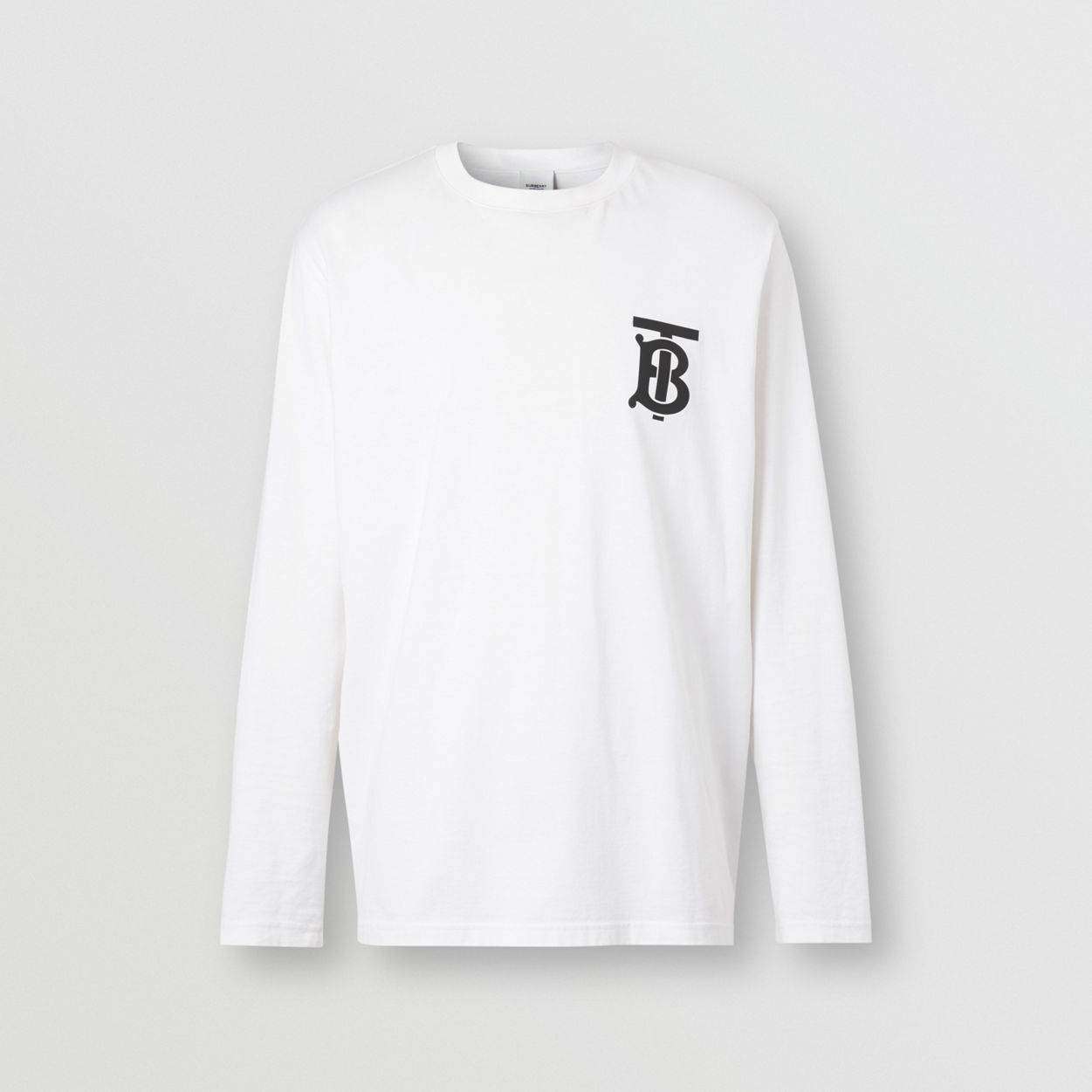 Long-sleeve Monogram Motif Cotton Top - 1