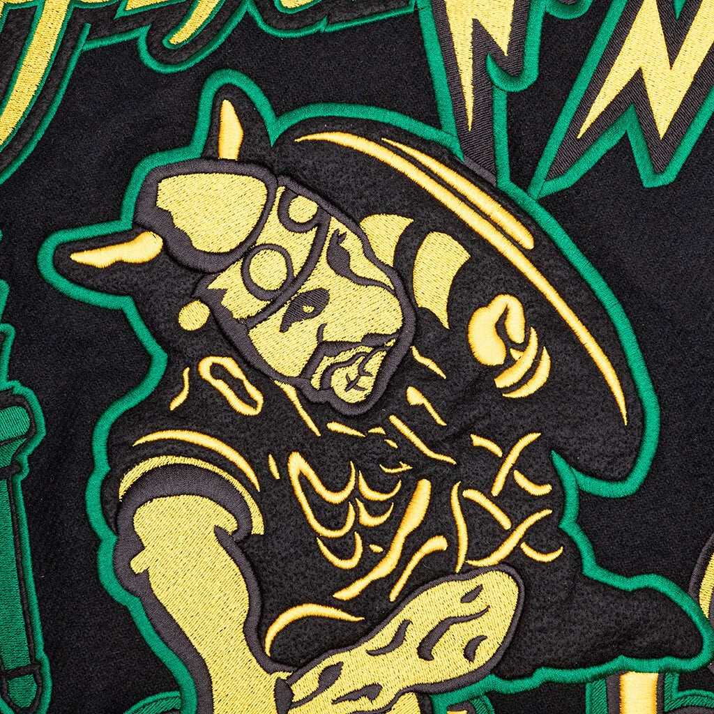 GRAPHICS LEATHER VARSITY - BLACK/YELLOW - 5