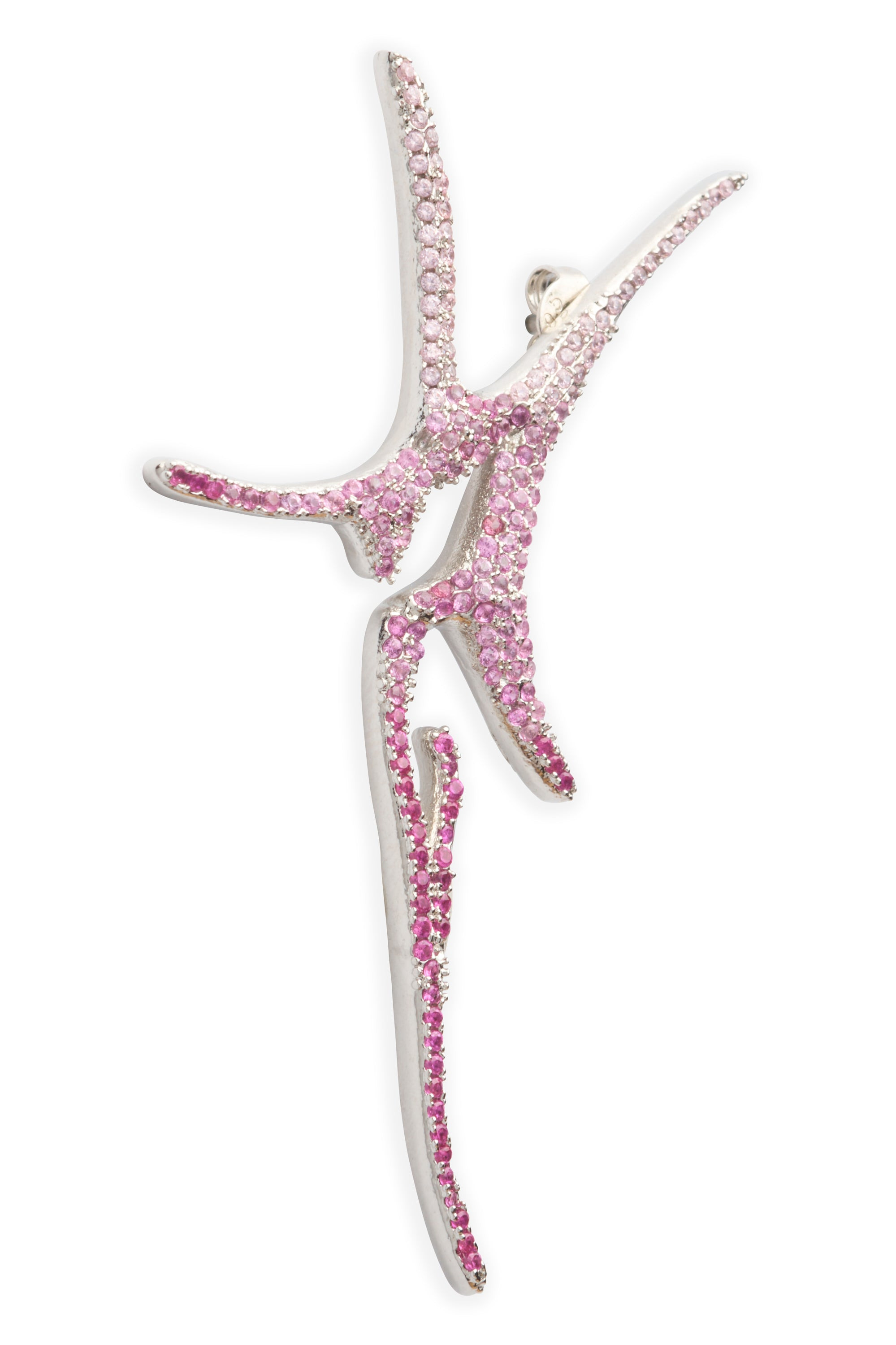 FADING PINK PAVE NOVA EARRINGS - 3