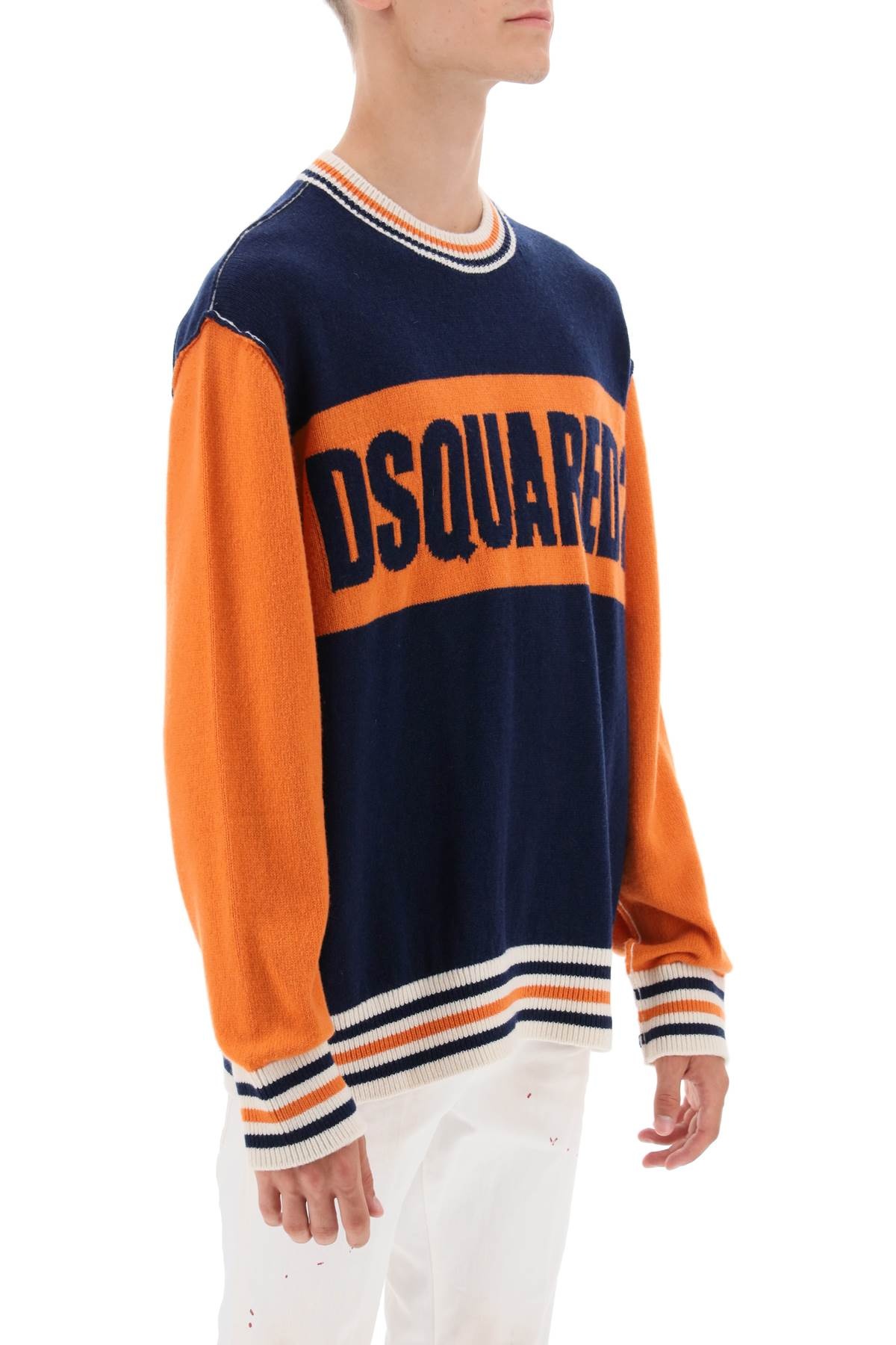 COLLEGE SWEATER IN JACQUARD WOOL - 8