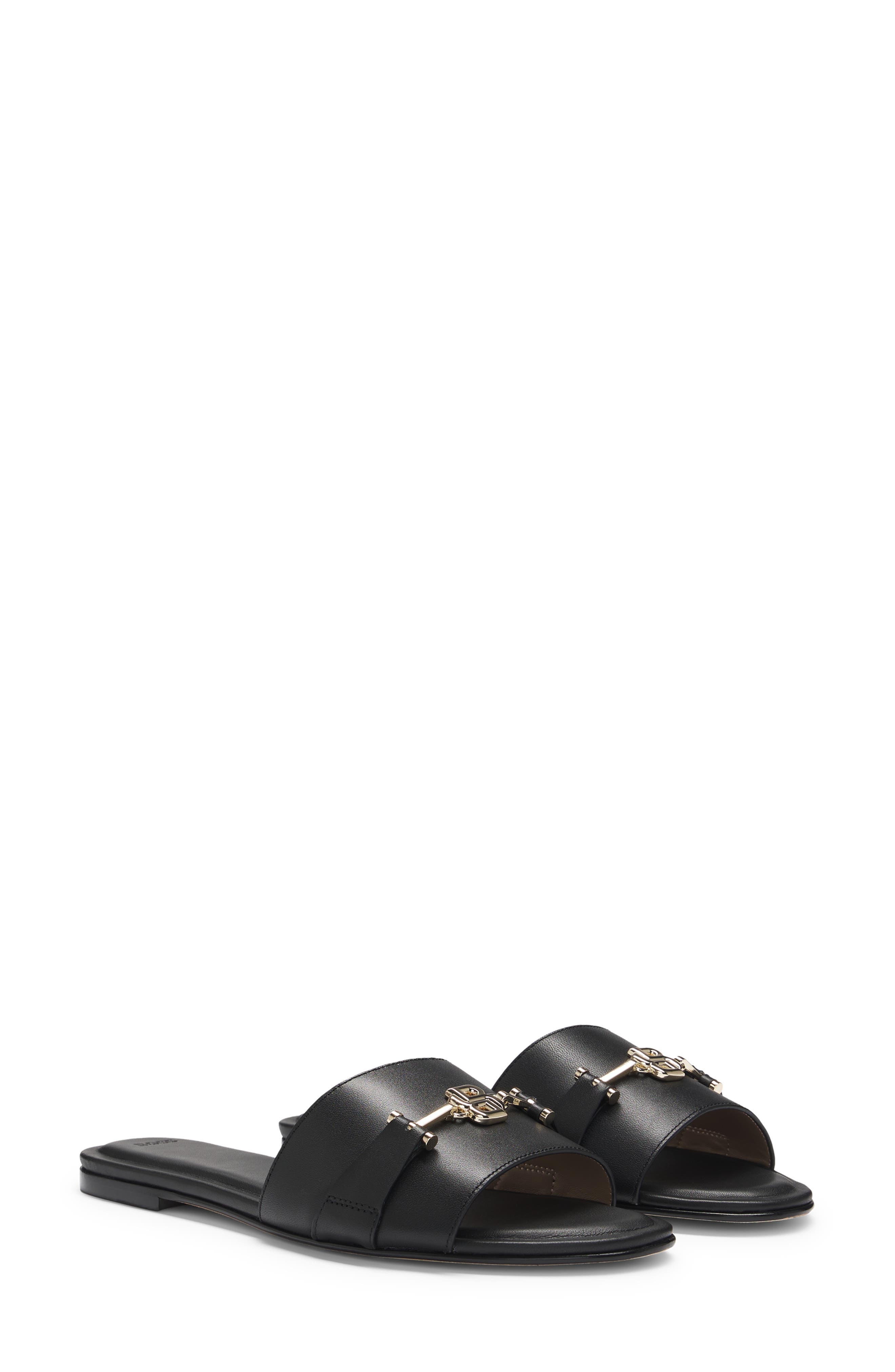 BOSS Emberlyn Slide Sandal in Black at Nordstrom - 5