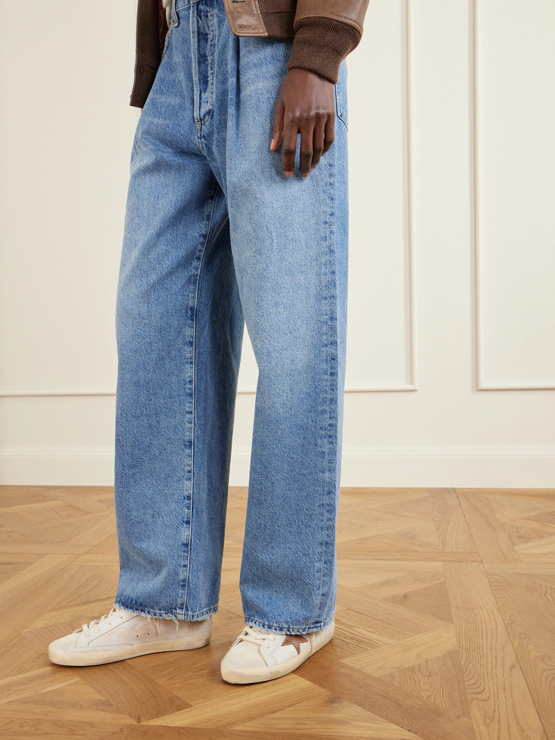 Golden Goose Super Star Calf Hair And Suede-trimmed Distressed Leather Sneakers outlook