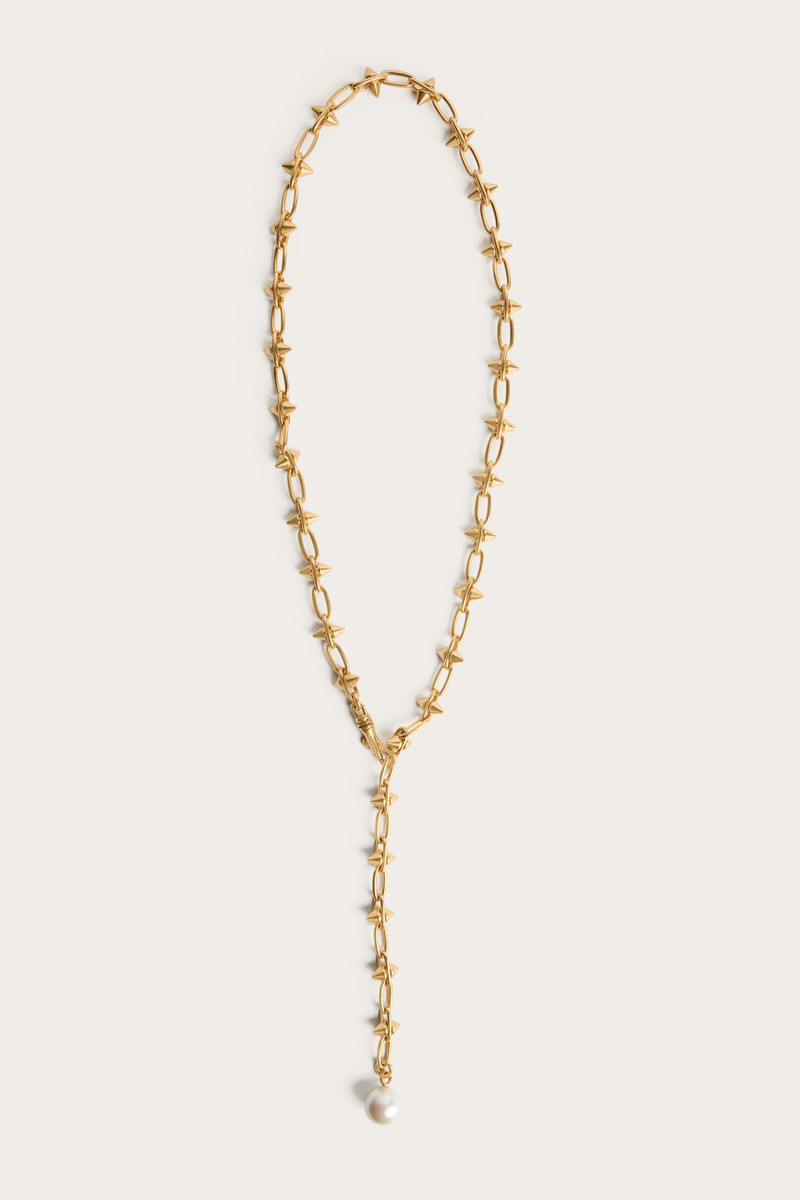 PUNK NECKLACE WITH SPIKY LINKS 1