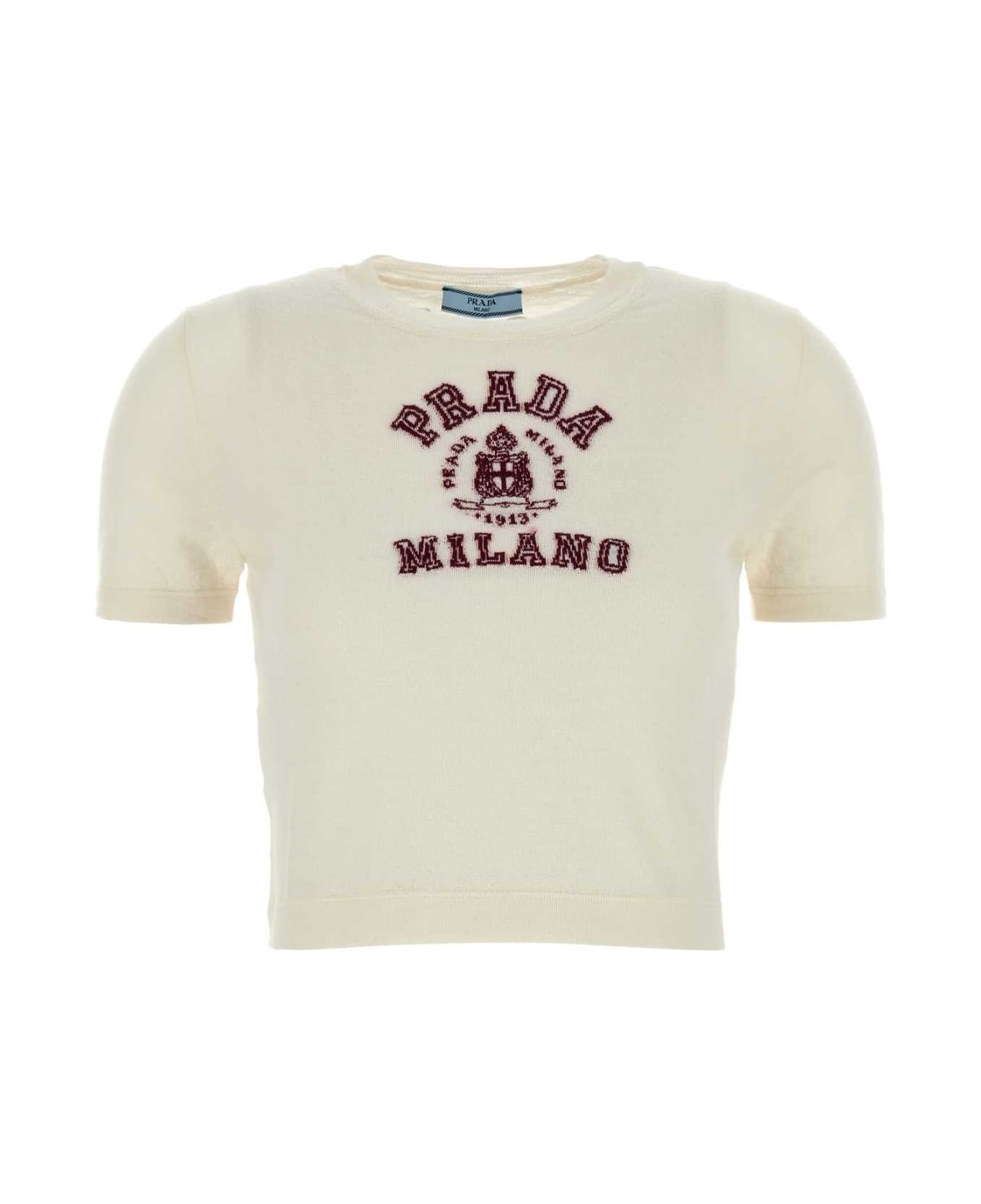 Ivory Cashmere Sweater - 1