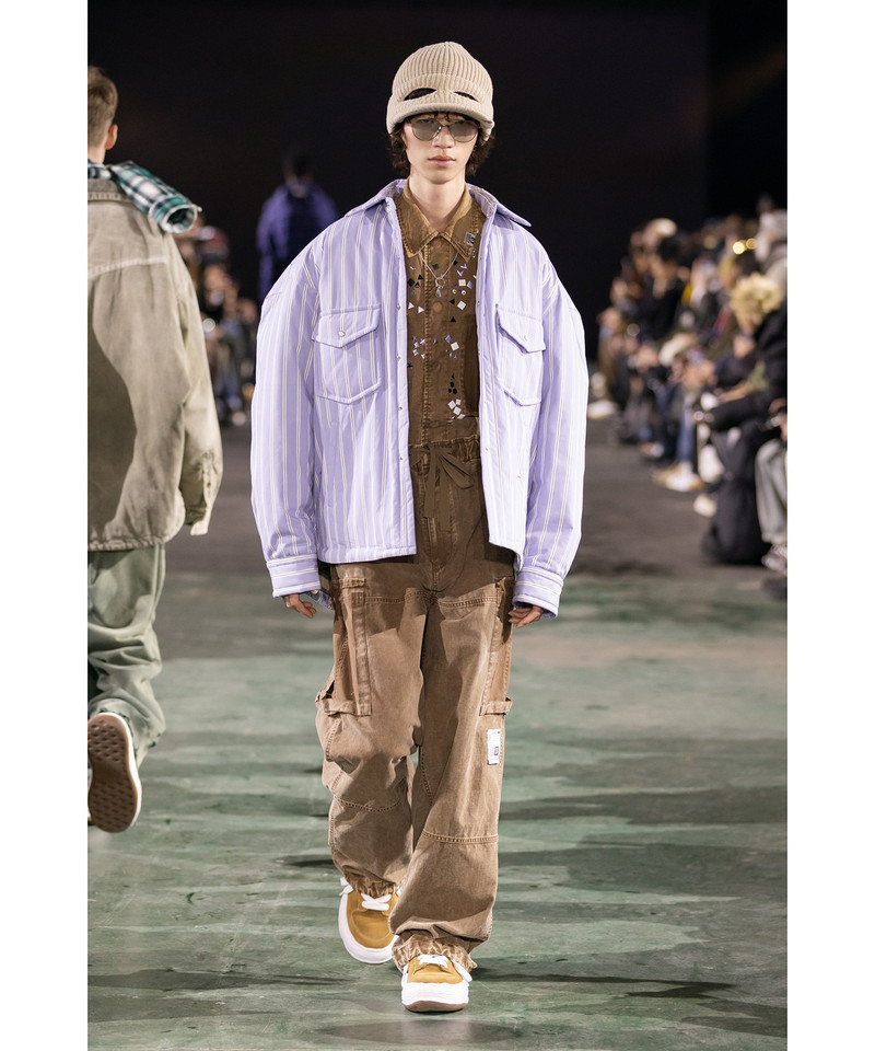 Cotton Satin Cargo Pants 31