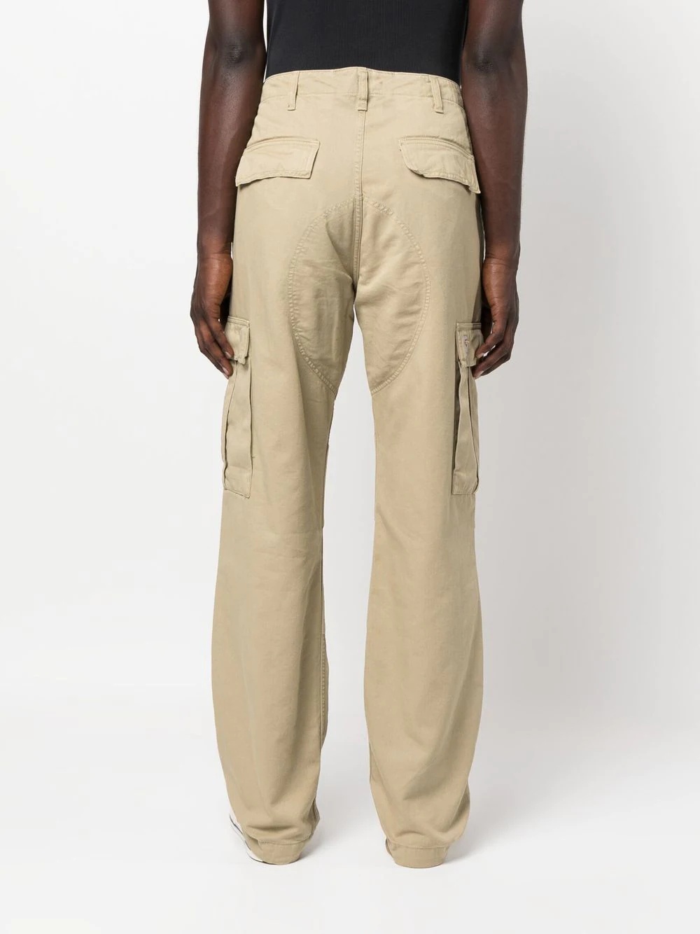 straight-leg cargo trousers - 4