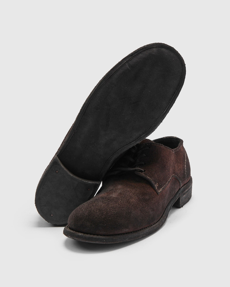 Guidi 992 Classic Derby in Dark Brown Reverse Horse Leather outlook