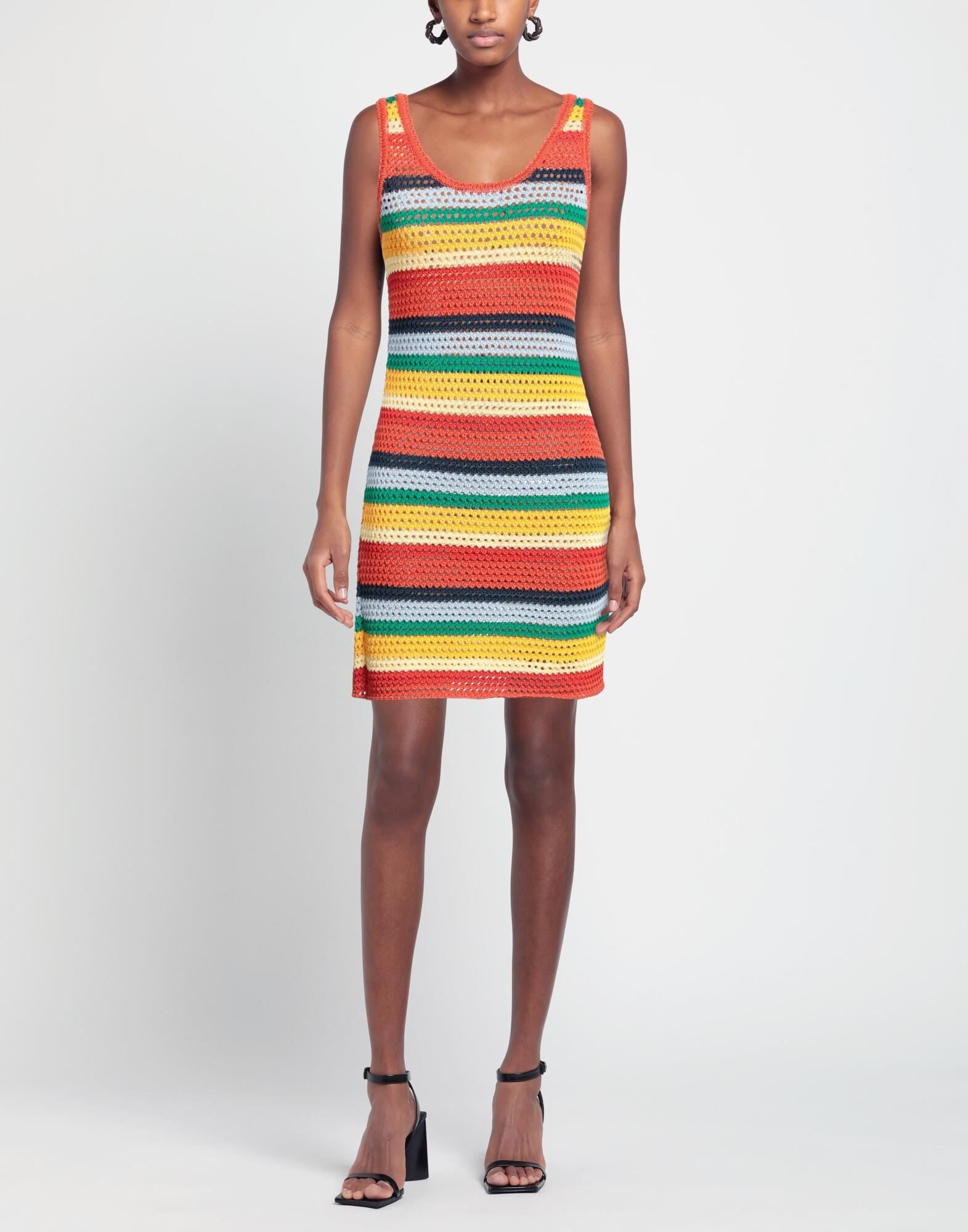 Orange Women's Sheath Dress - 3