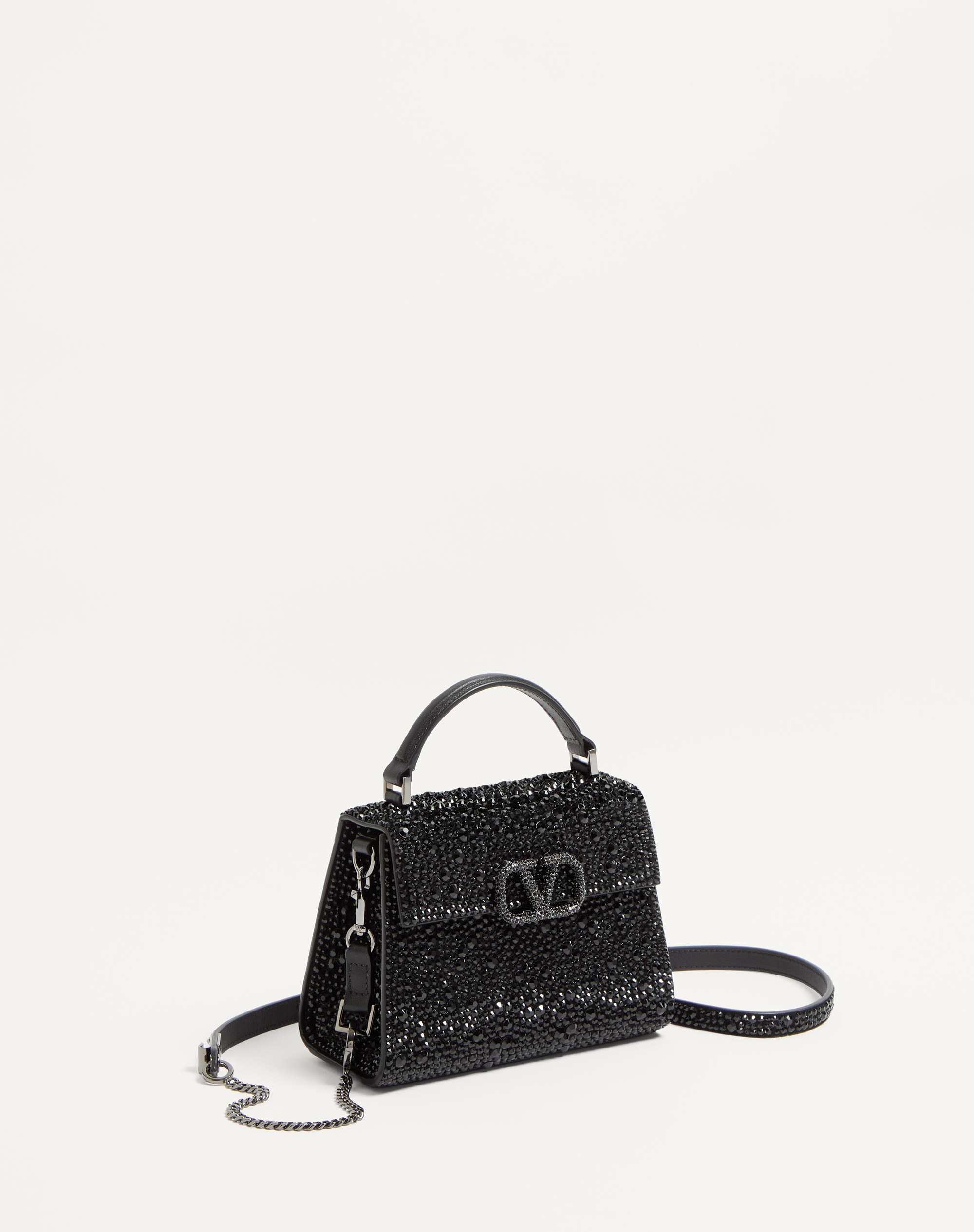 MINI VSLING HANDBAG WITH SPARKLING EMBROIDERY - 2