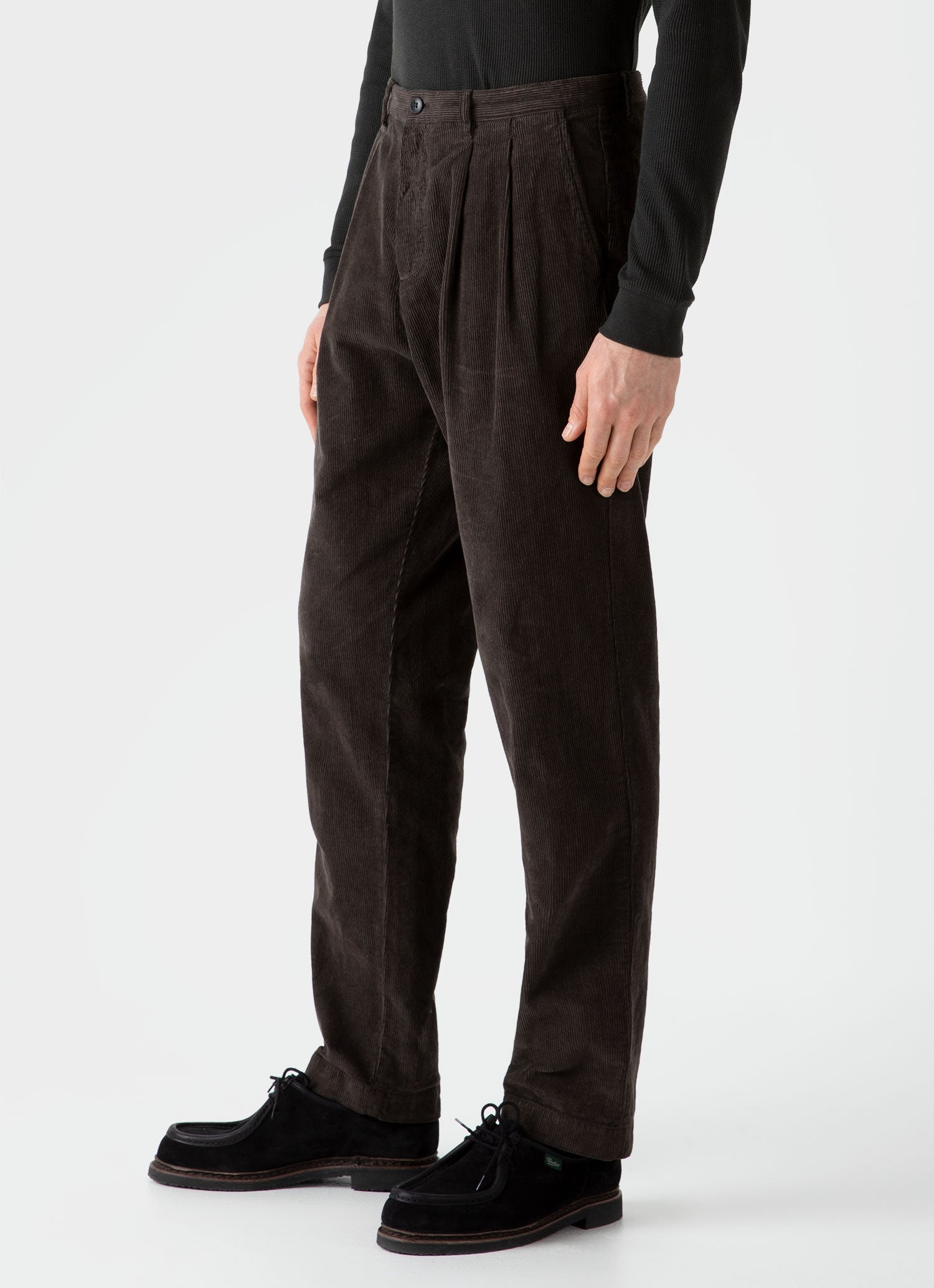 Double Pleat Corduroy Trouser - 5