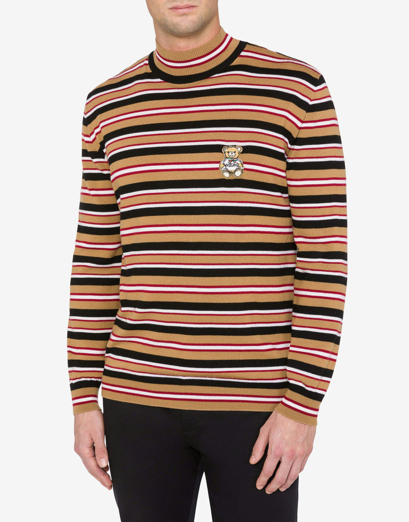 Moschino STRIPES TURTLE-NECK SWEATER outlook