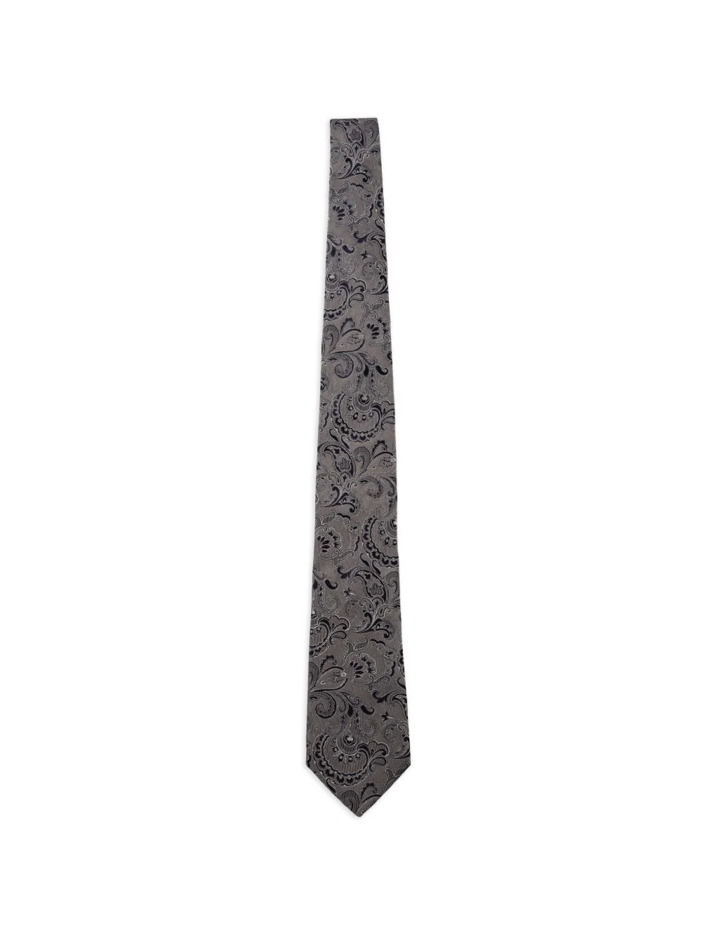 paisley-pattern silk tie - 1