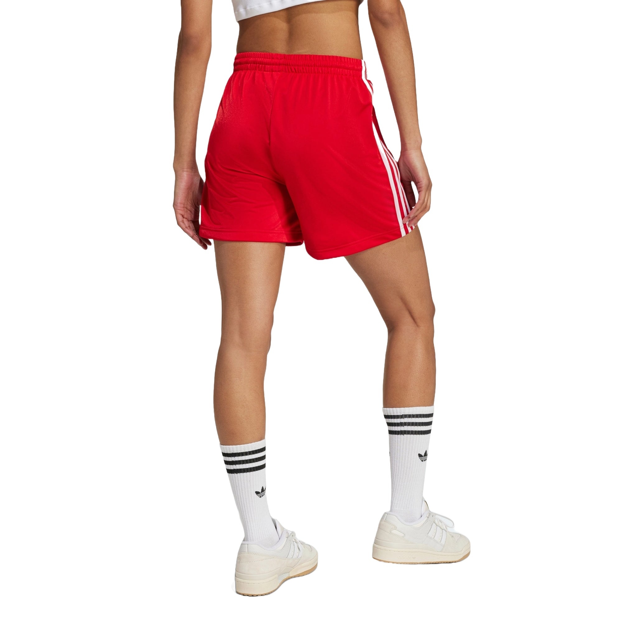 (WMNS) adidas Firebird Shorts Asia Sizing 'Red White' IY7207 - 2