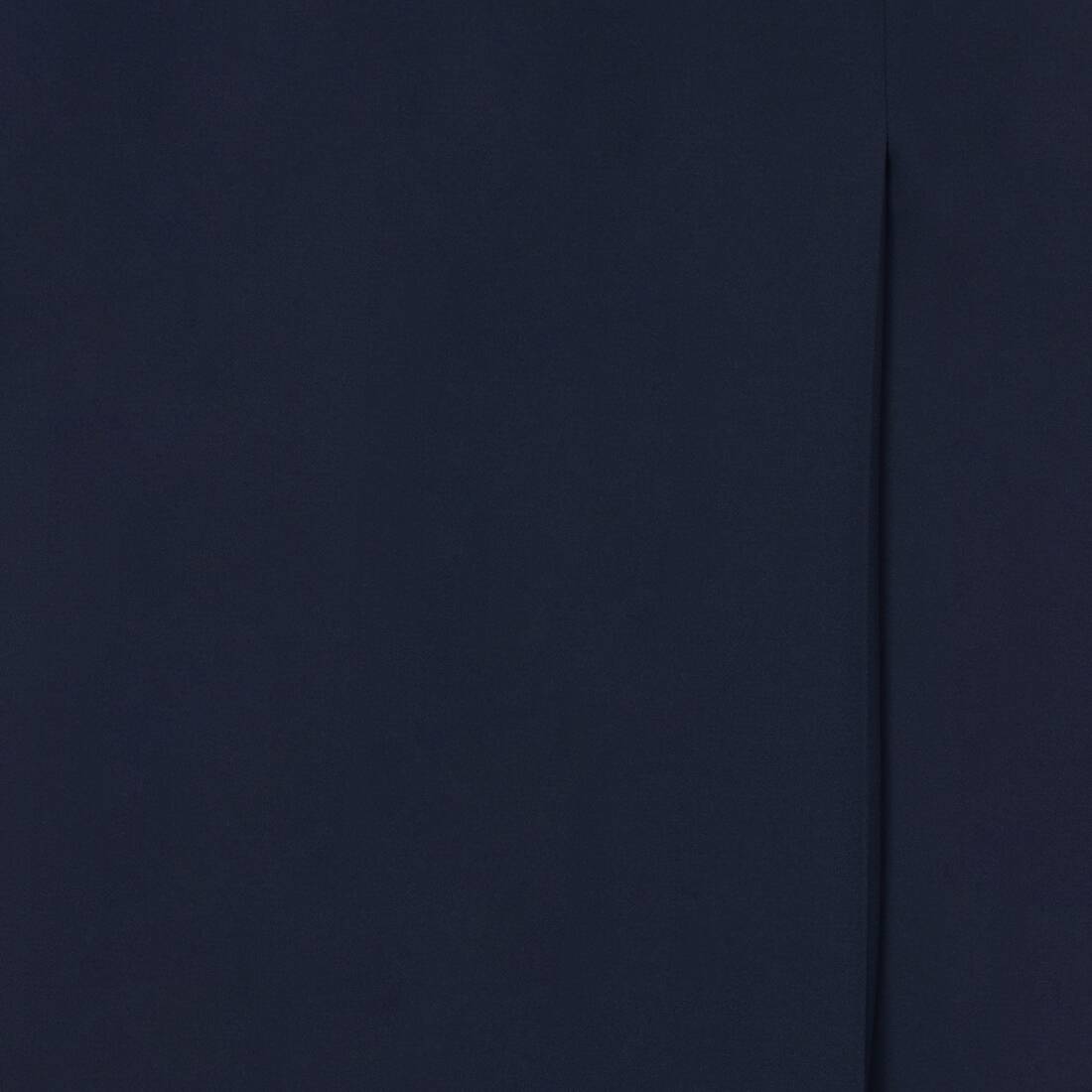Slit Tailored Skirt in Navy Blue - 7