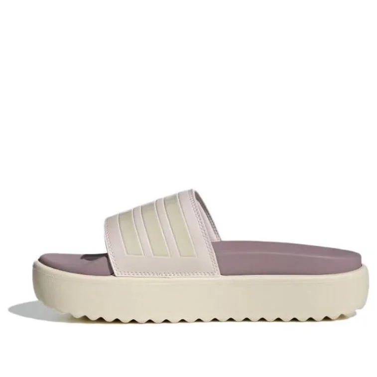 (WMNS) adidas Adilette Platform Slides 'Mauve Wonder White' IF1620 - 1