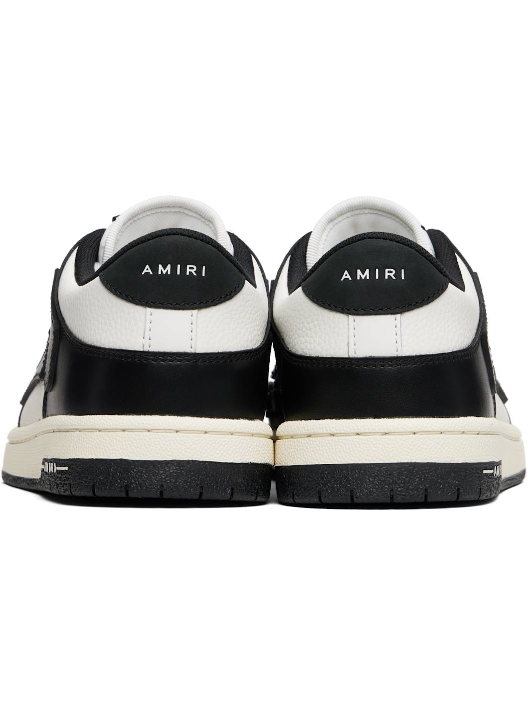 Black & White Skel Top Low Sneakers - 2