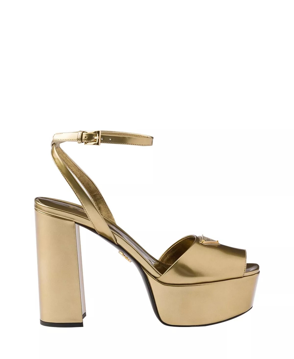 Women's Metallic Leather Platform Sandals - 2