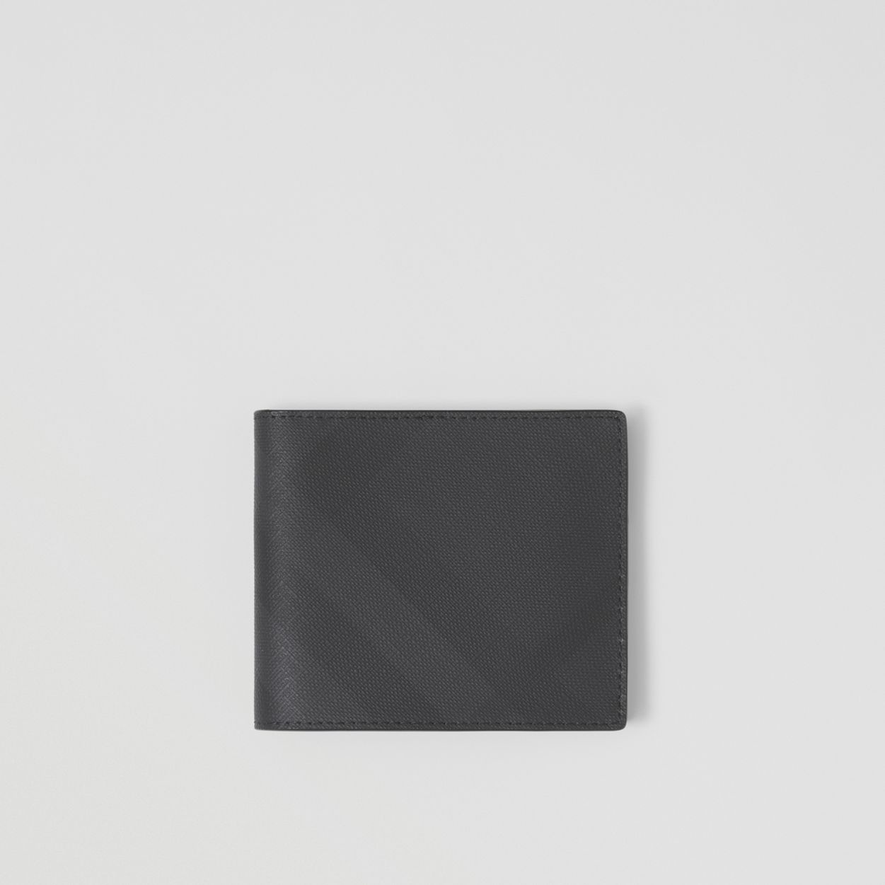 London Check and Leather International Bifold Wallet - 1