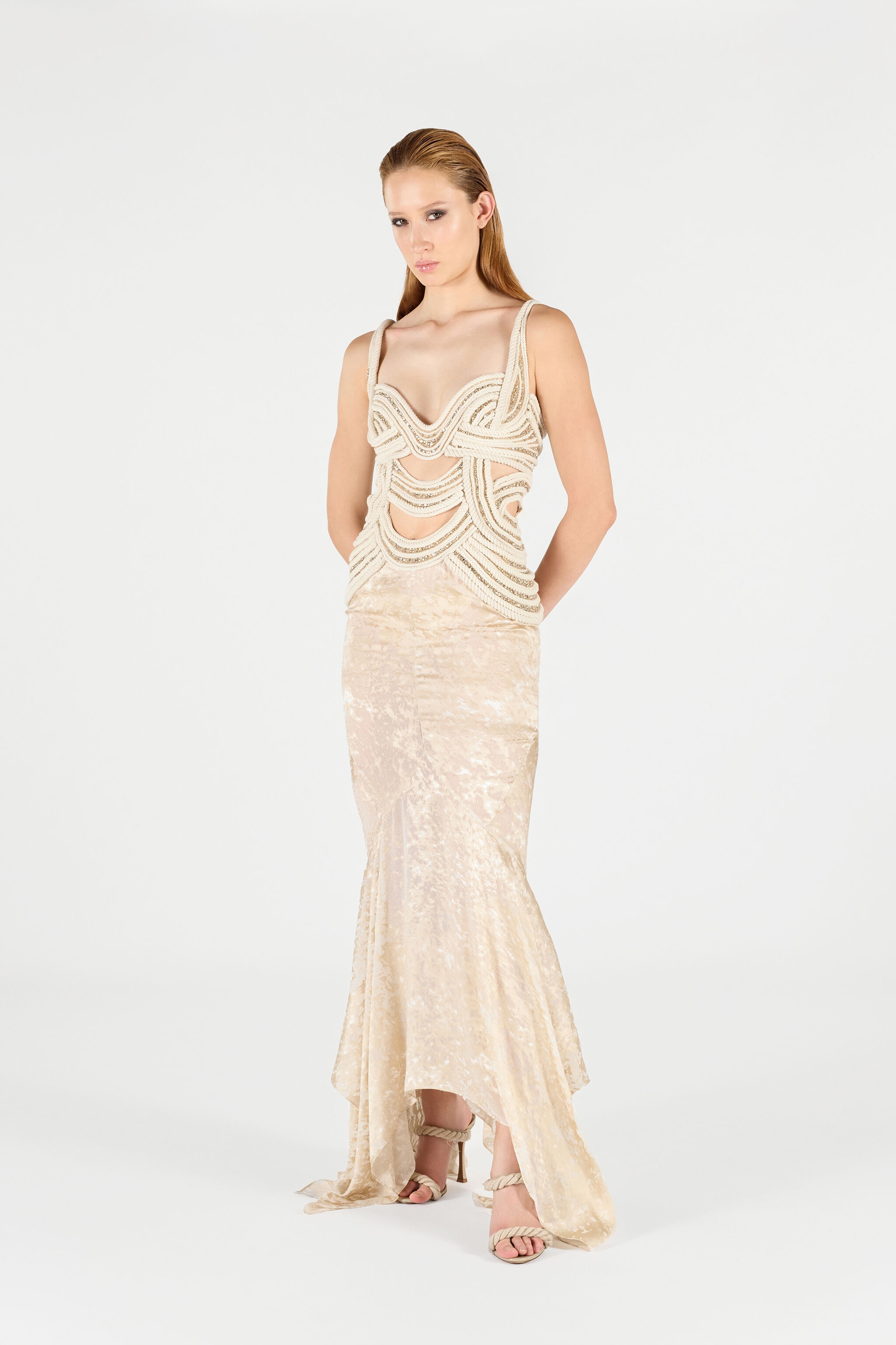 Wall Print Long Dress - 2