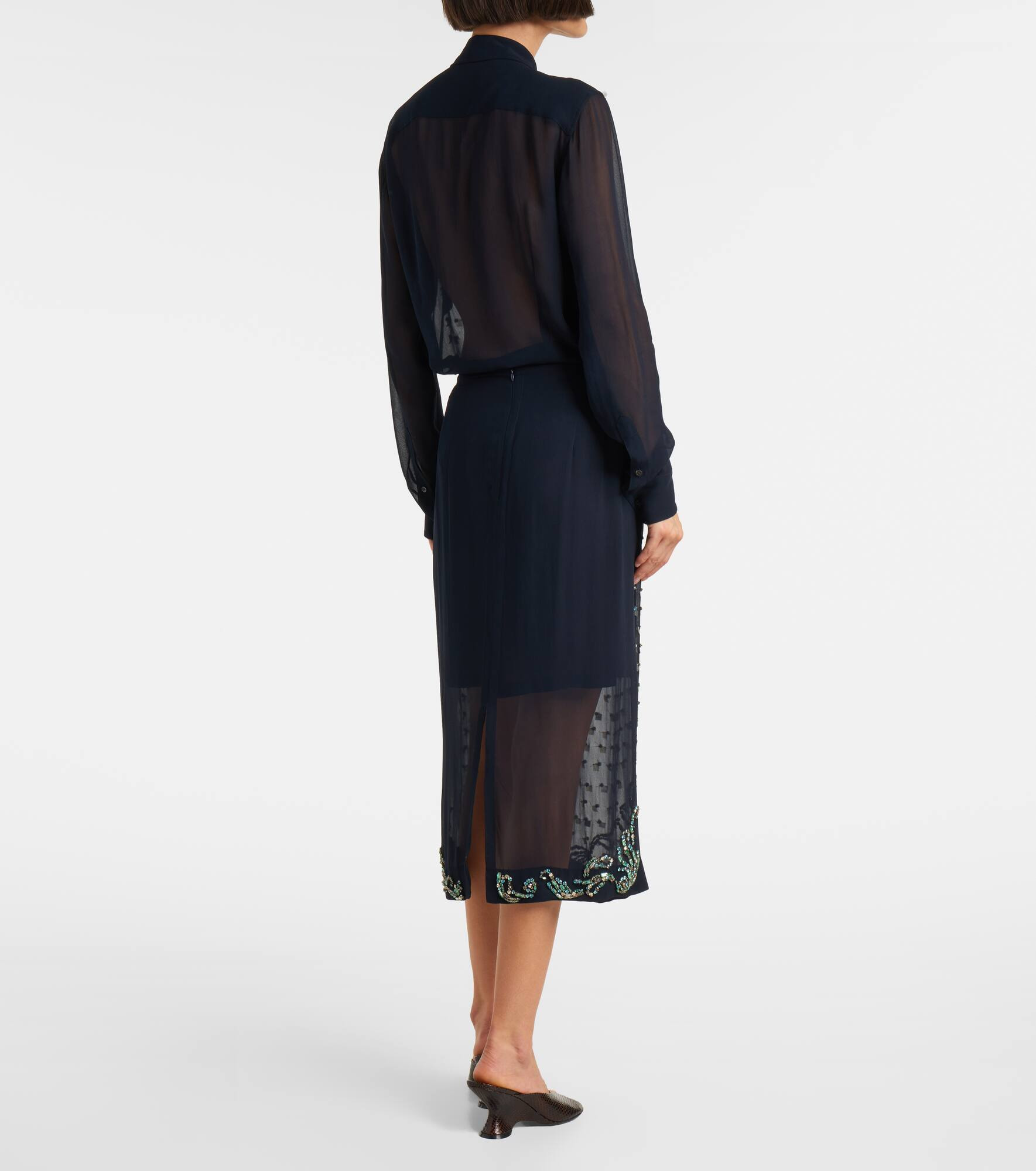 Embellished midi skirt - 3