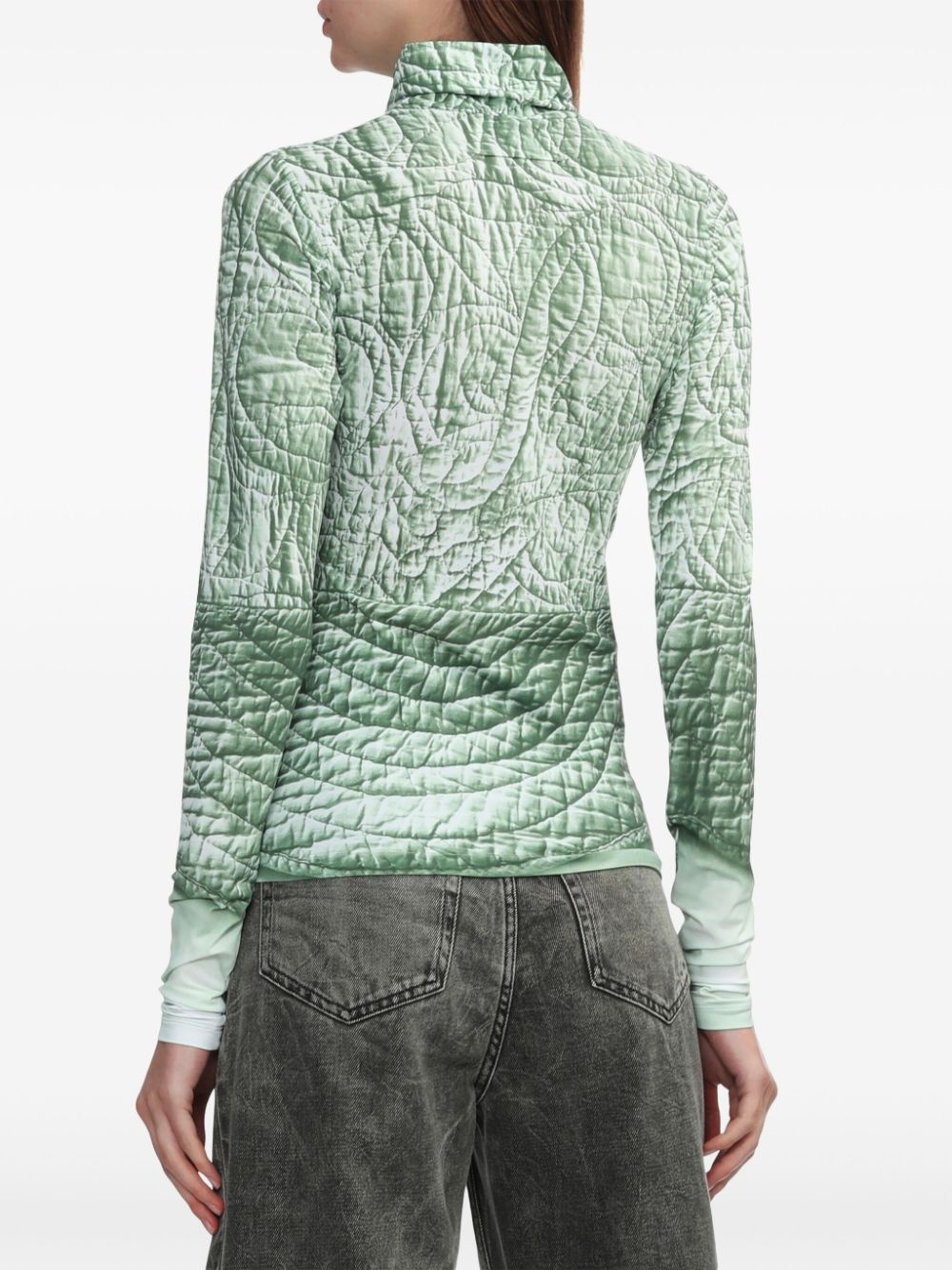 trompe l'oeil-print top - 4