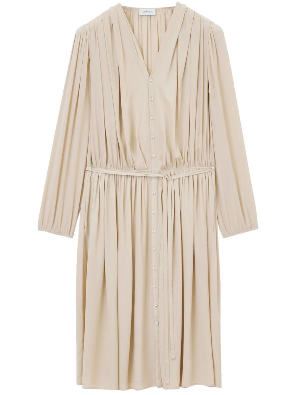 fully-pleated midi dress - 1