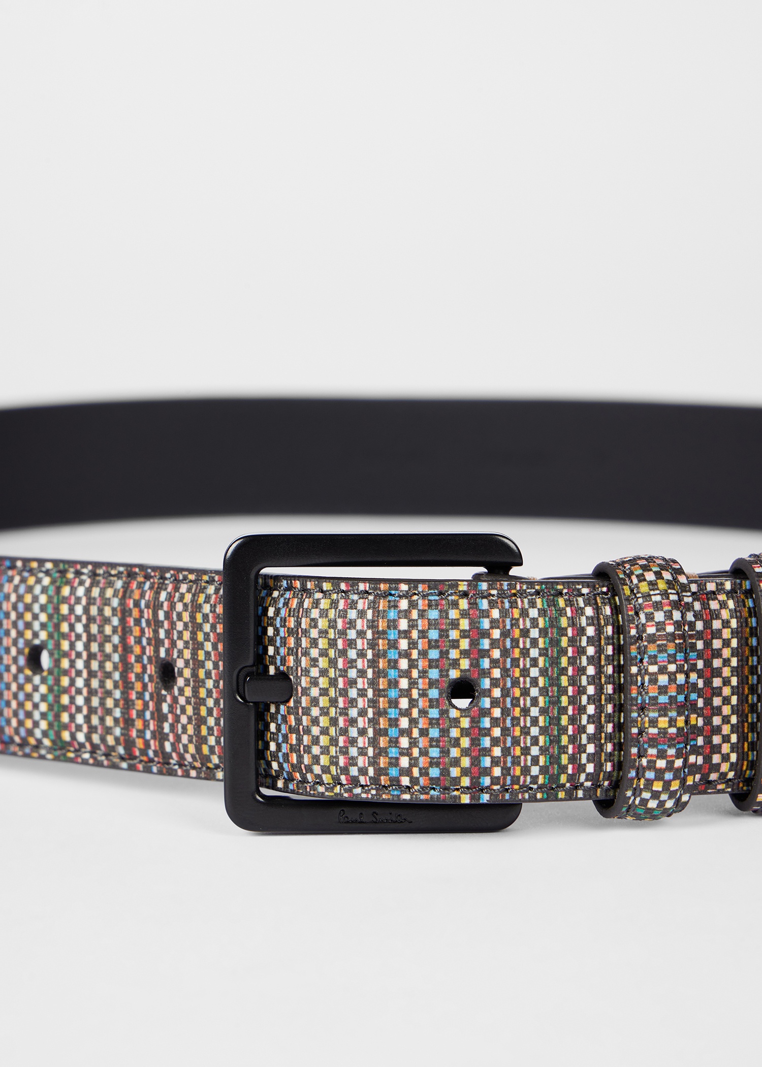 'Signature Stripe' Coated Canvas Belt - 2
