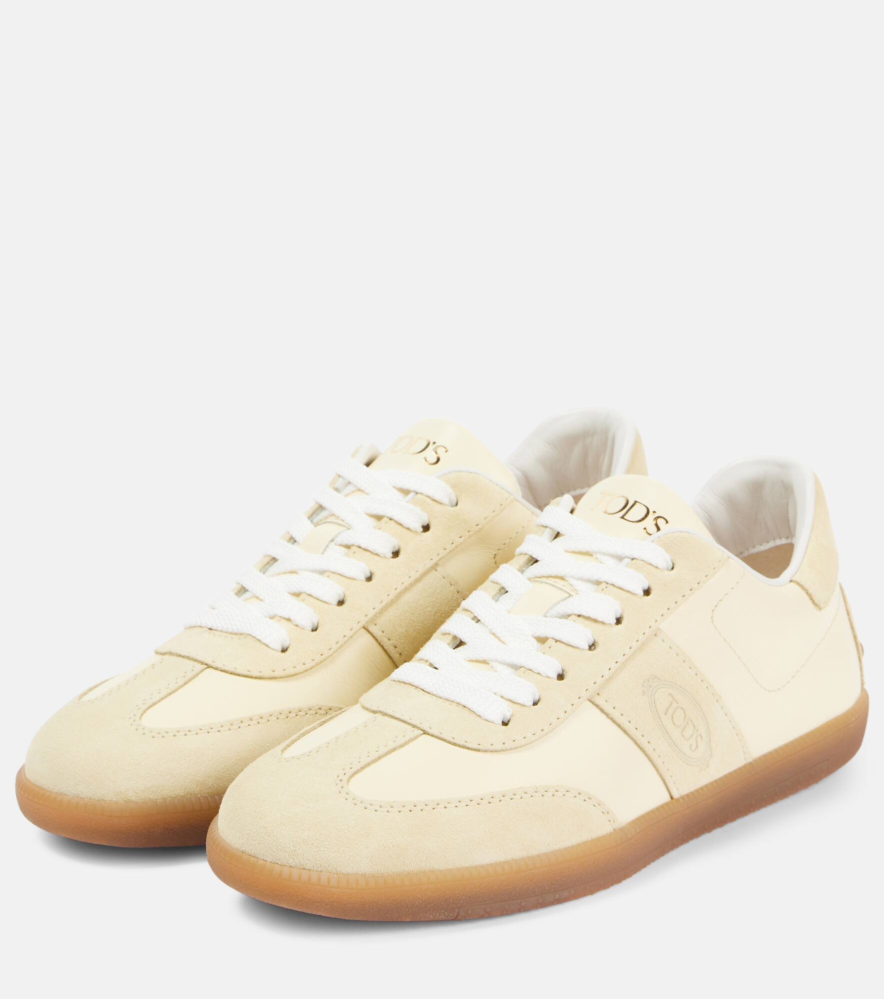 Tabs leather and suede sneakers - 4