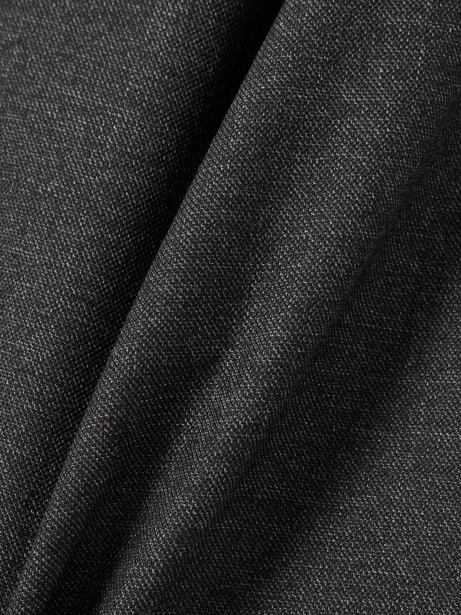 Pleated wool tapered pants Gray - 5