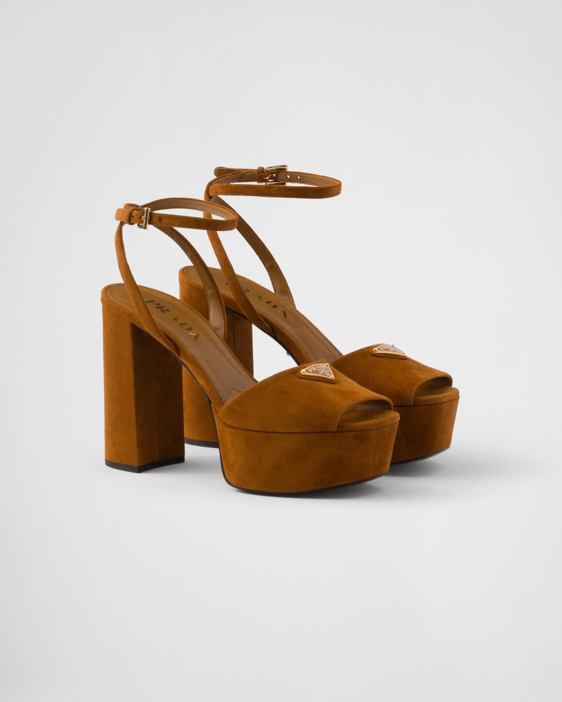 Suede platform sandals 1