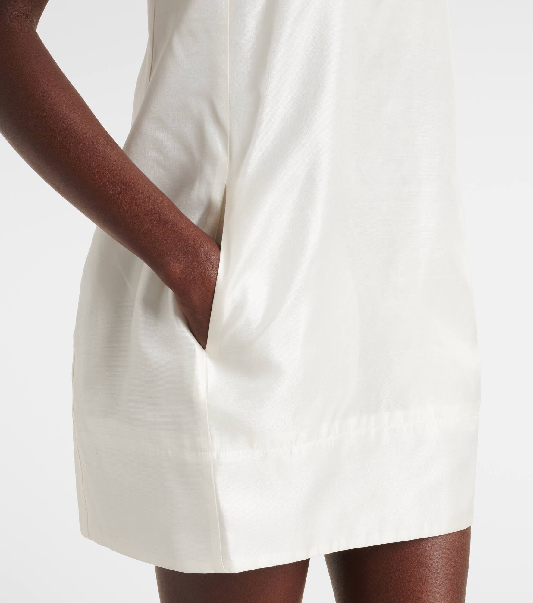 Lidia silk satin minidress - 5