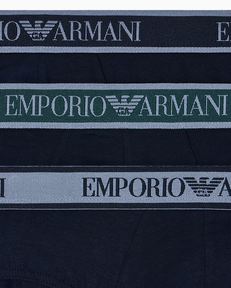 EMPORIO ARMANI THREE-PACK OF BRIEFS WITH CORE LOGO WAISTBAND outlook