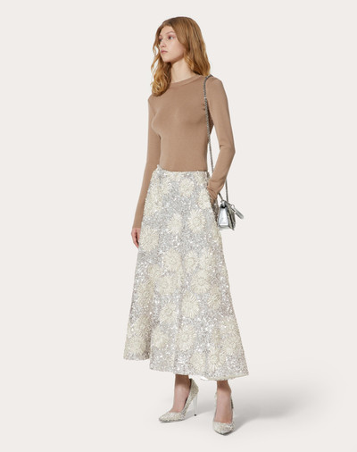 Valentino MIDI SKIRT IN EMBROIDERED ORGANZA outlook