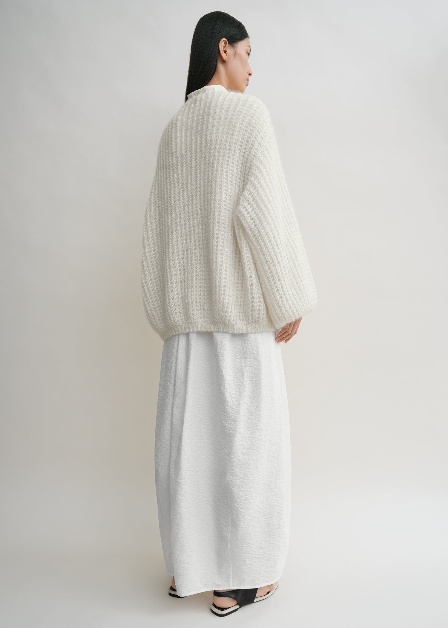 Puffed cardigan off-white - 4