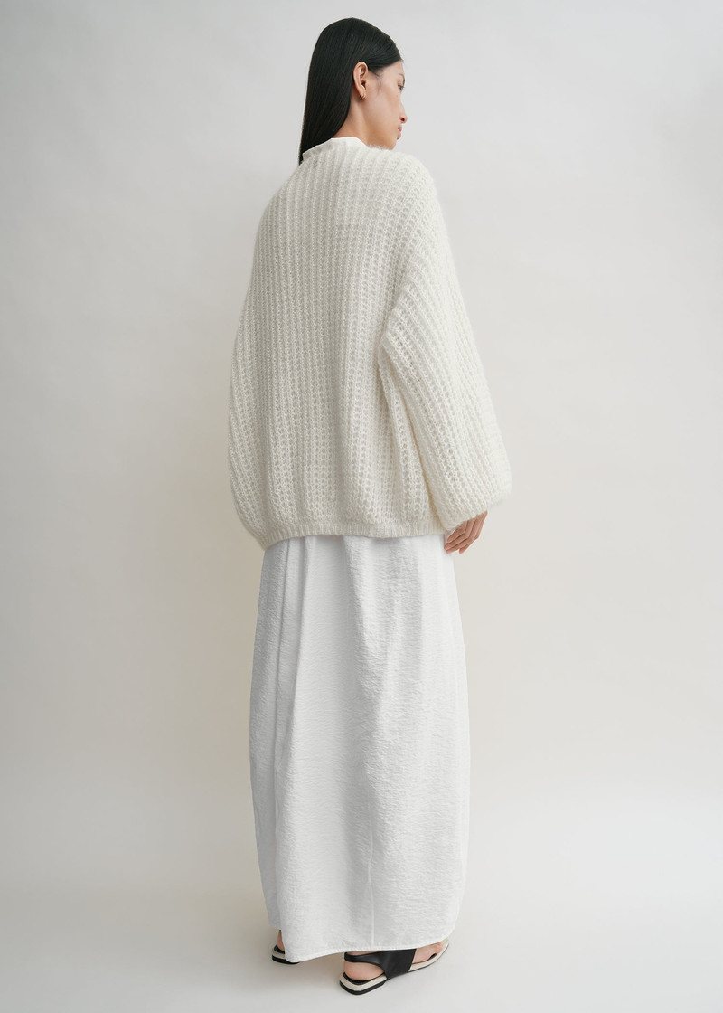 Puffed cardigan off-white 4