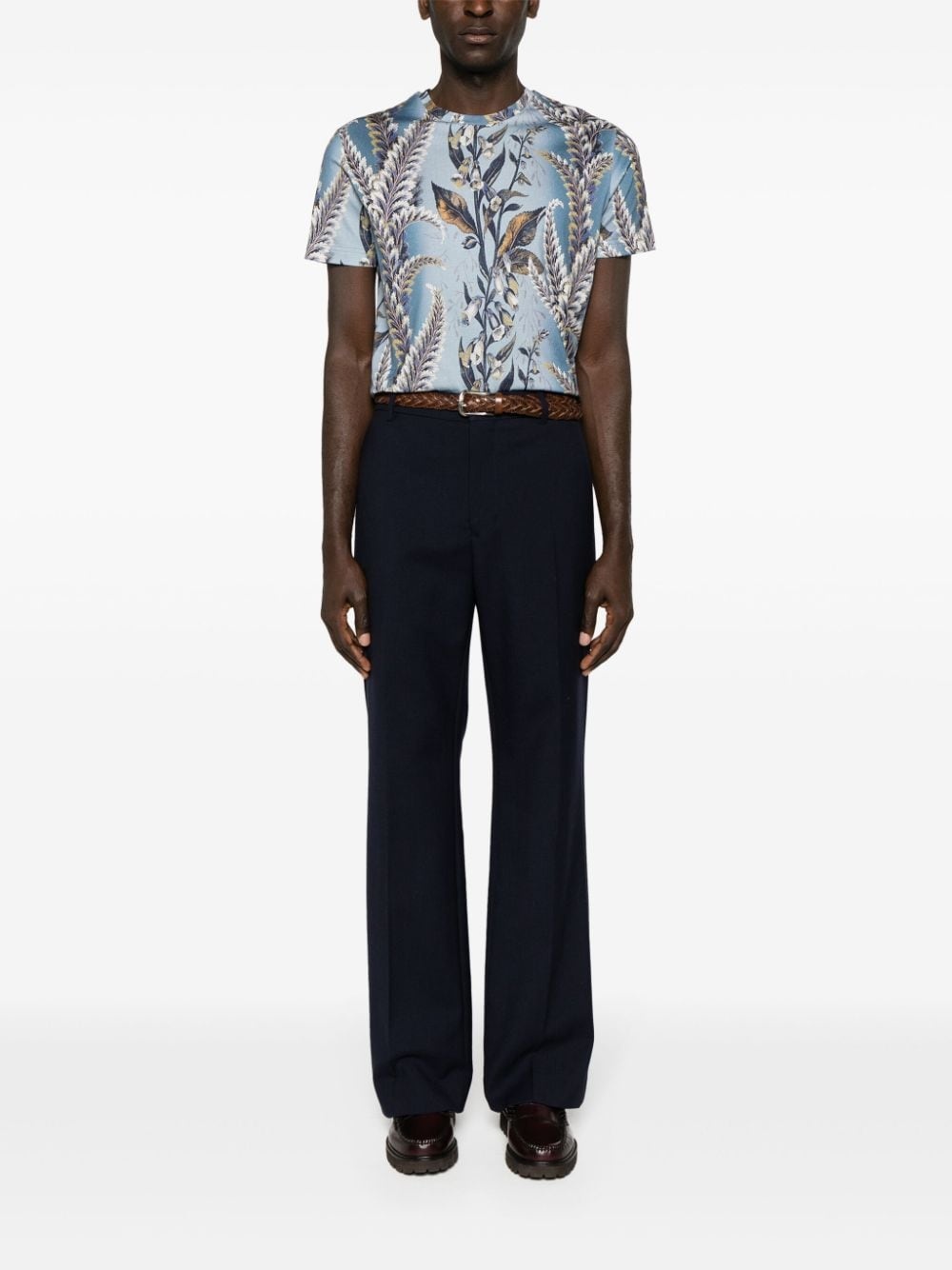 botanical-print cotton T-shirt - 2
