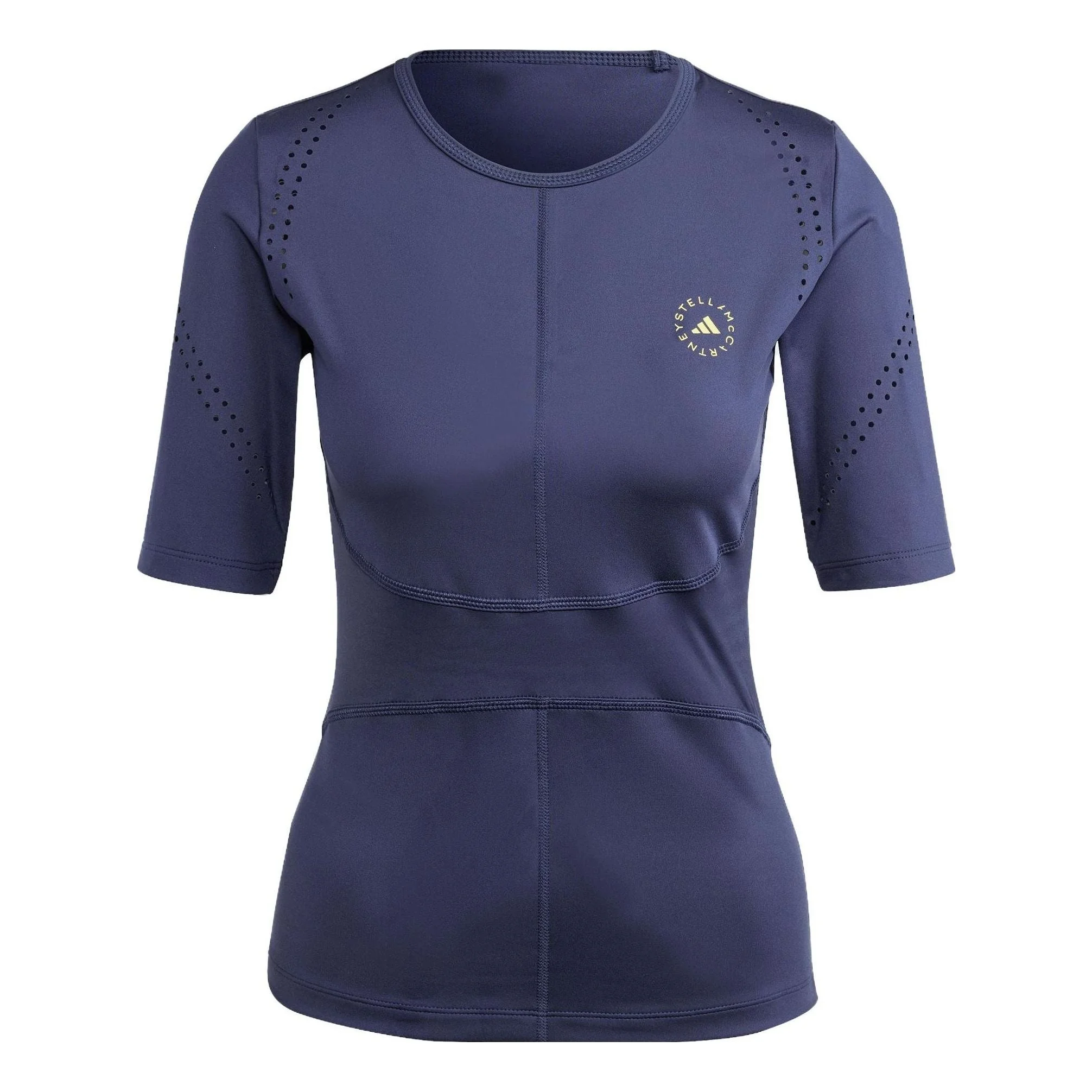 (WMNS) adidas x Stella McCartney Truepurpose Training Tee 'Navy Blue' IB6783 - 1