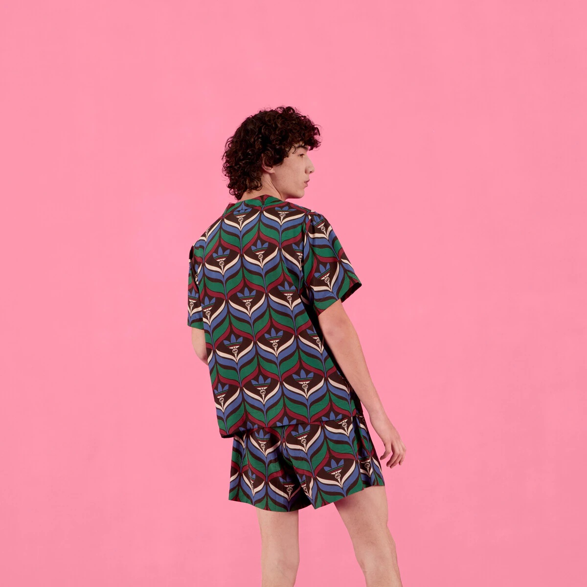 adidas x Gucci Trefoil print bowling shirt - 7