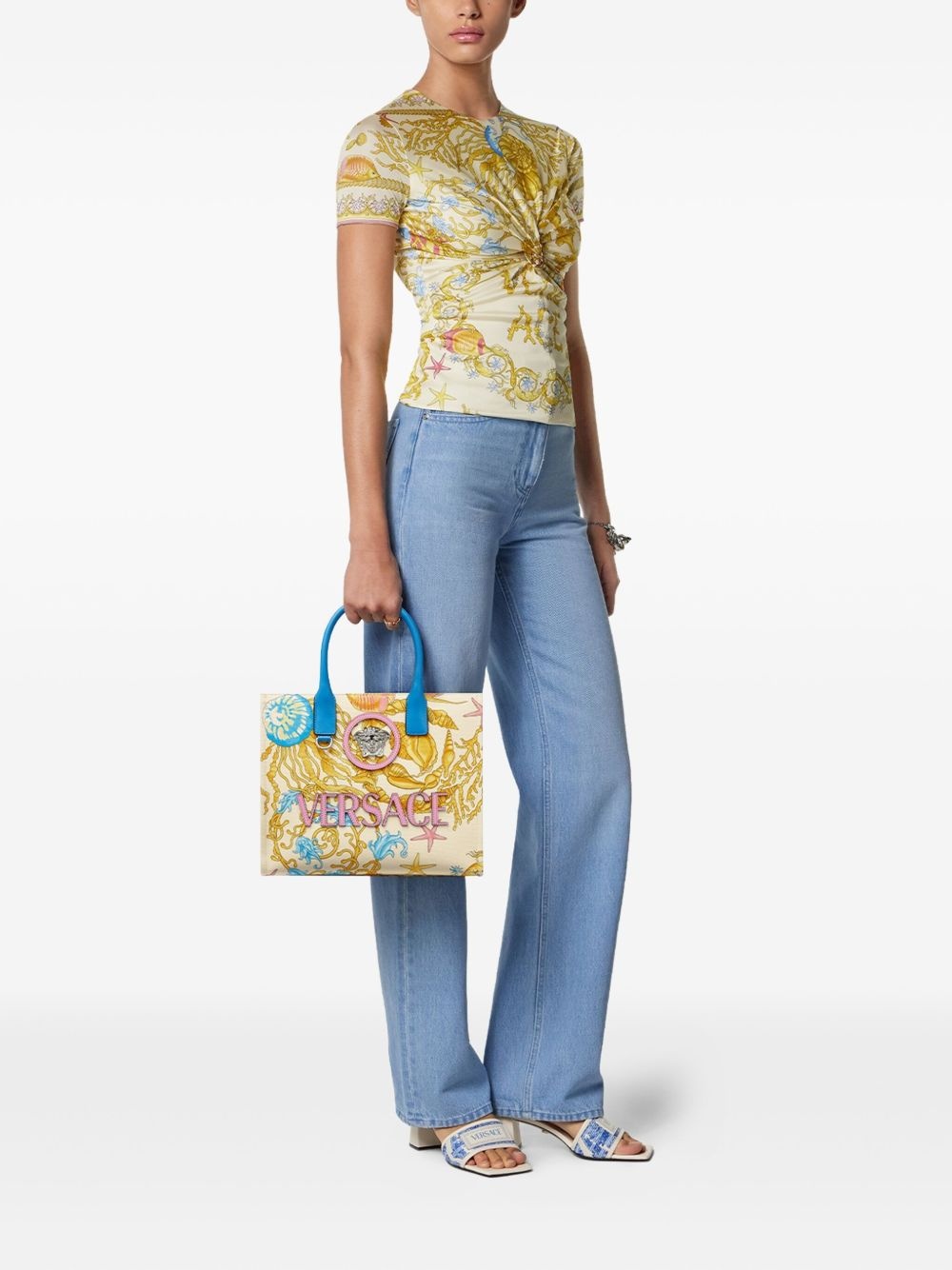 Underwater Barocco canvas tote bag - 2