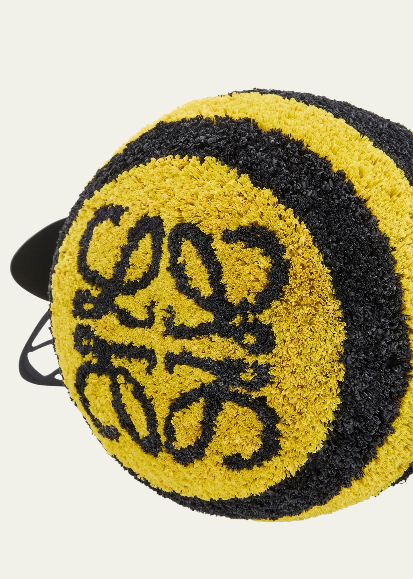 Bee Basket Bucket Bag in Raffia and Leather - 4