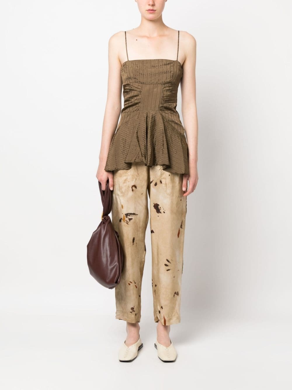 graphic-print elasticated-waist trousers - 2