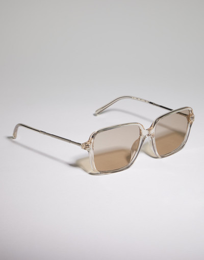 Brunello Cucinelli Timeless Reflections acetate and titanium glasses outlook