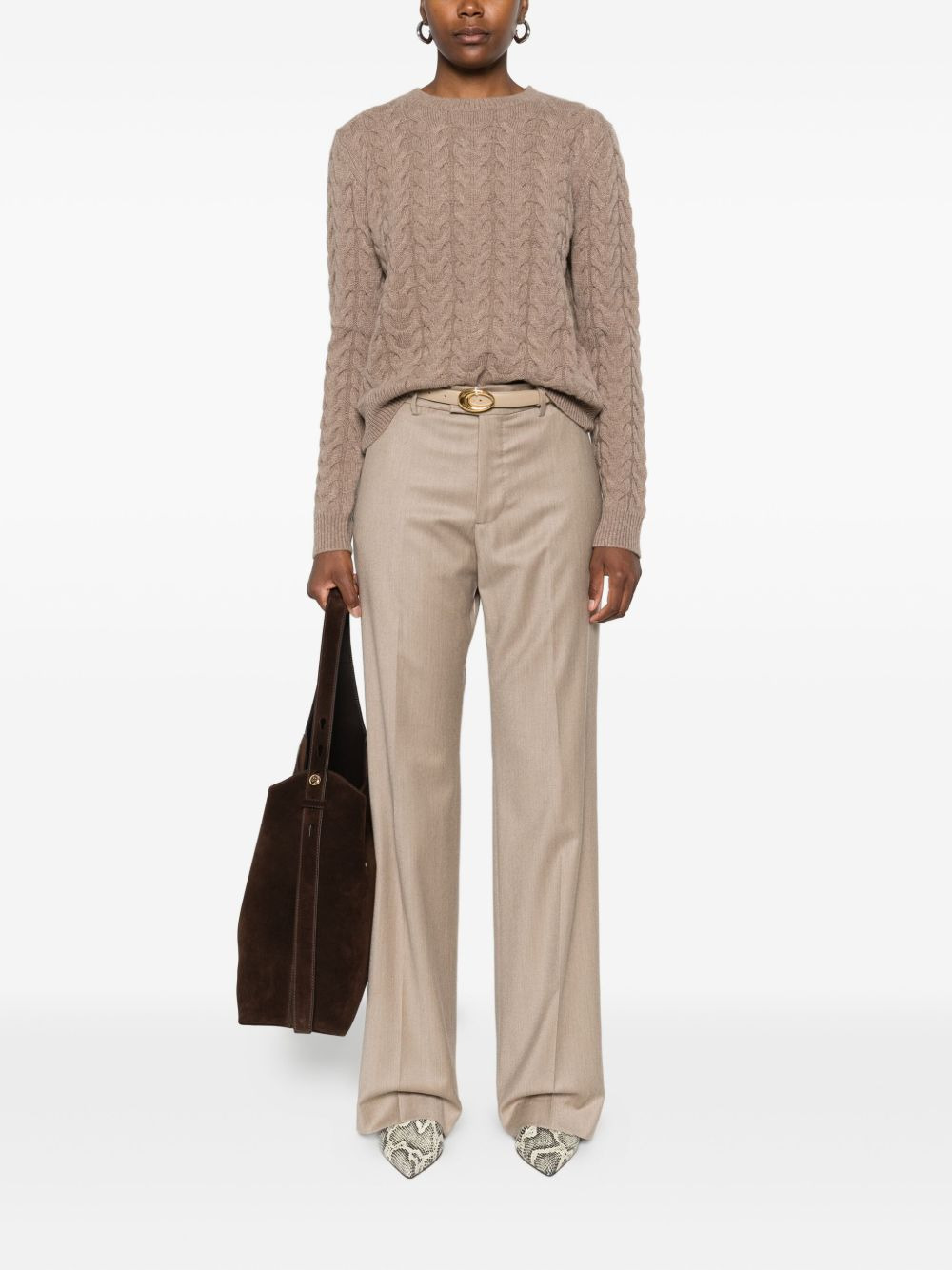 cable-knit sweater - 2